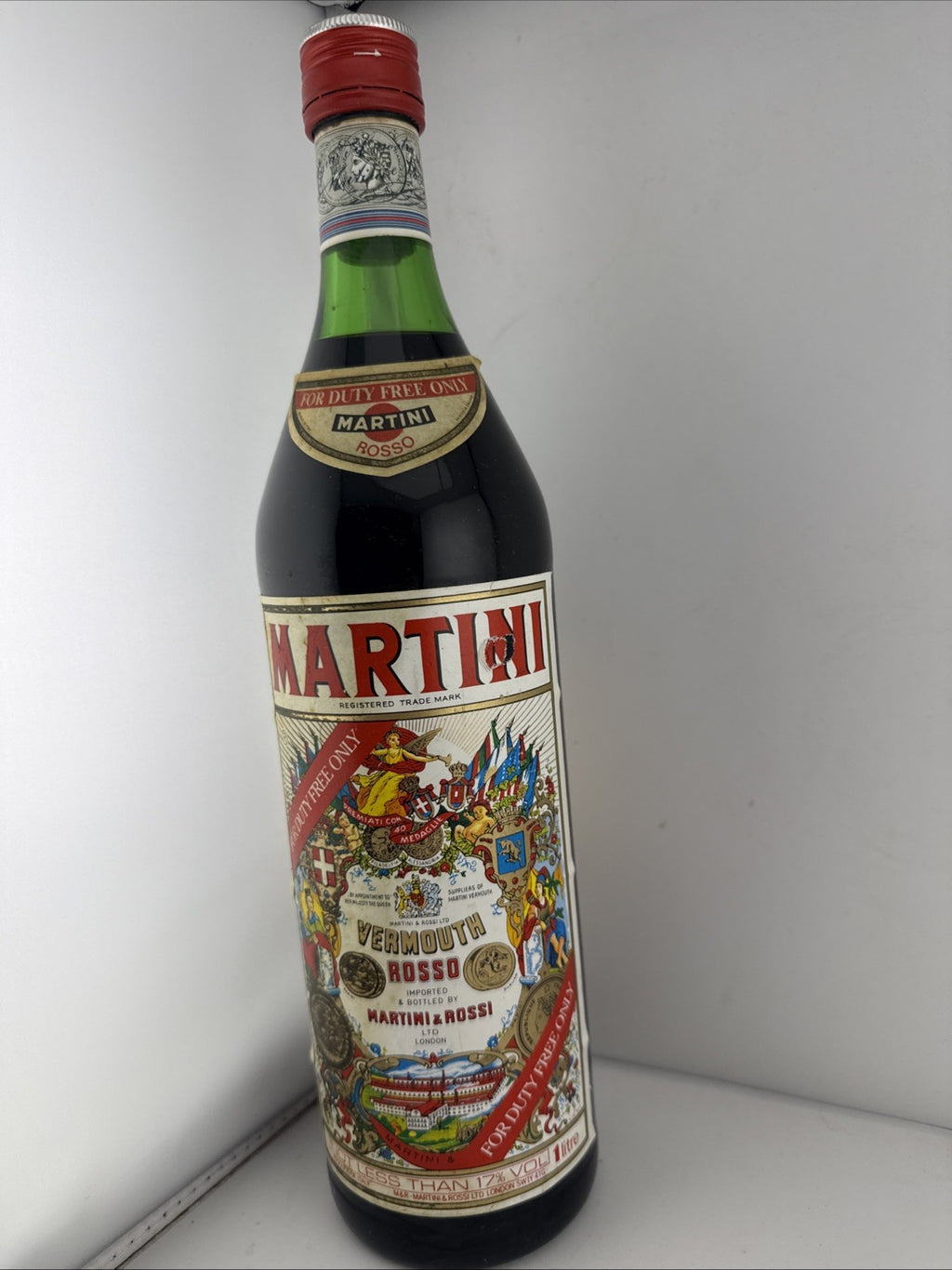 1980s Martini Rosso Vermouth 75cl Vintage Italian Aperitif