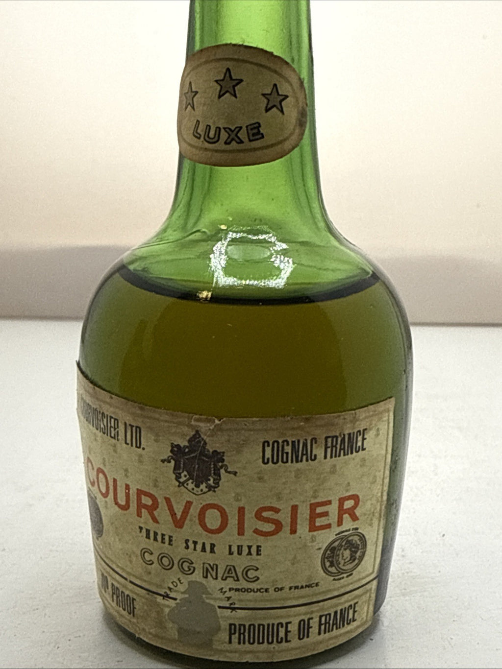 Courvoisier 3 Star Luxe — 5cl Miniature 1970s 70'proof