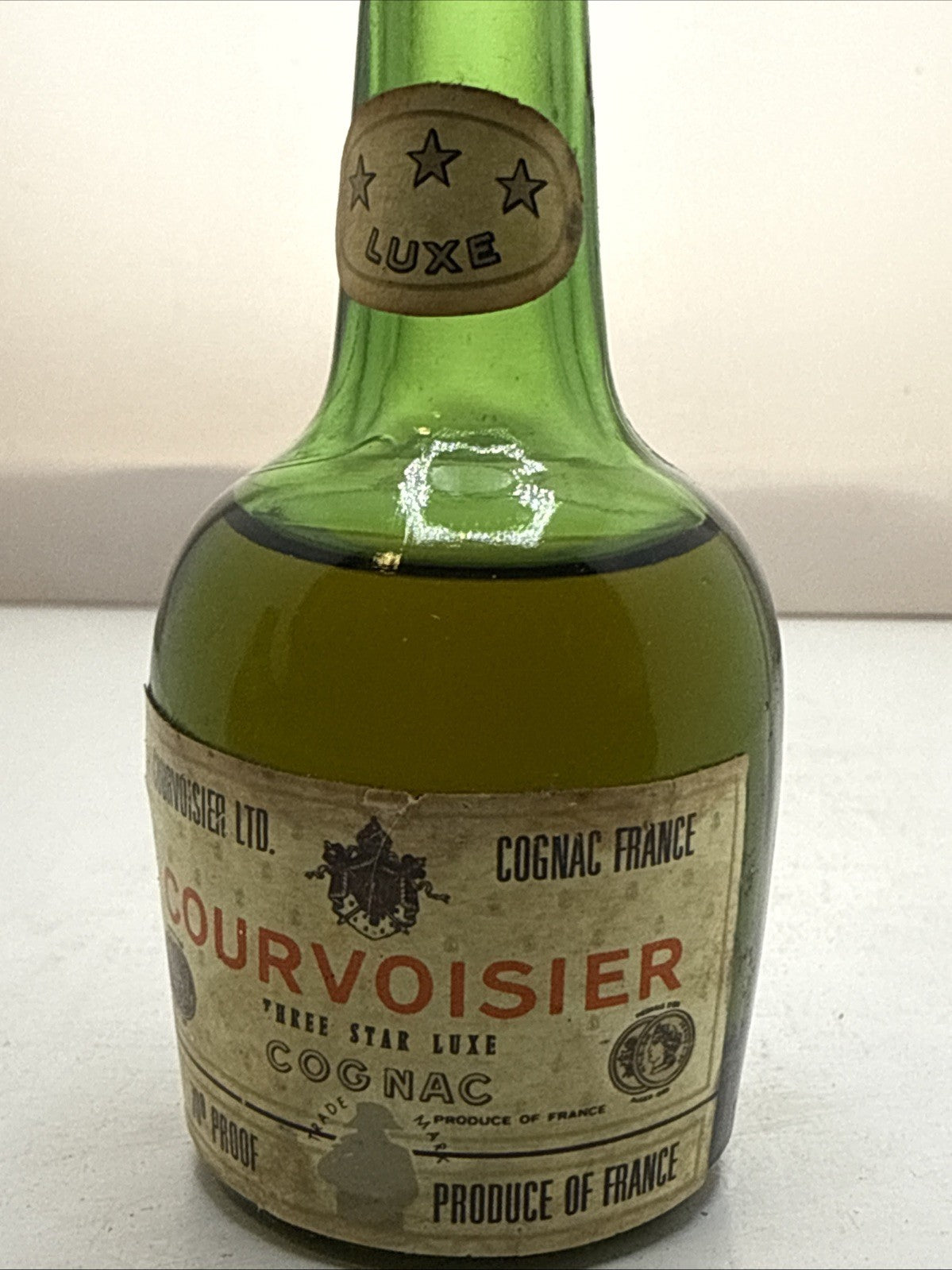 Courvoisier 3 Star Luxe — 5cl Miniature 1970s 70'proof