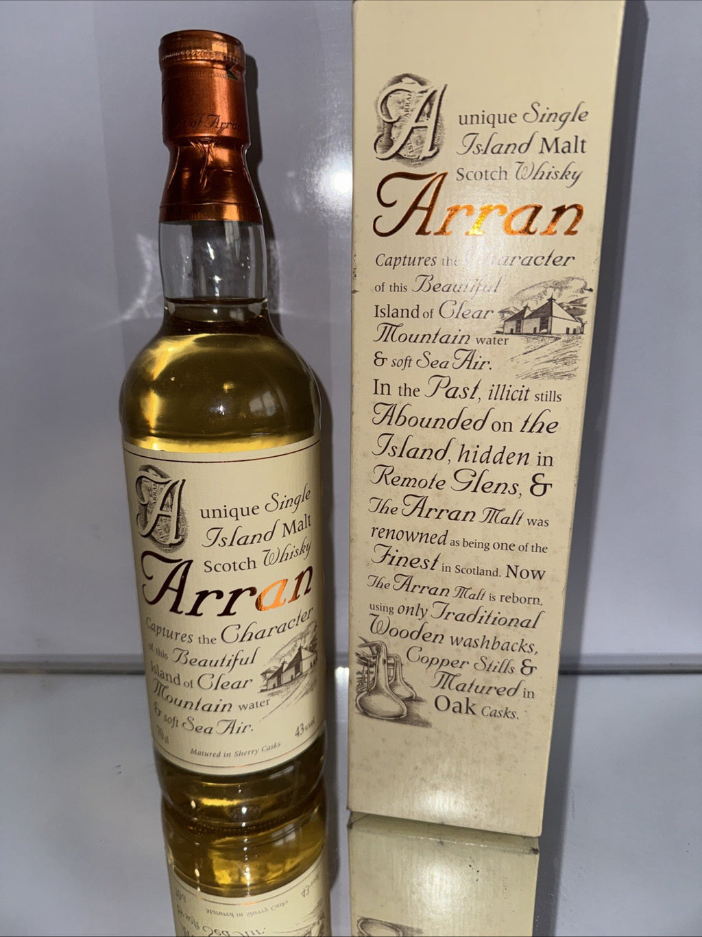 Arran Sherry Cask Bodega Sherry Cask Finish, launched 2019 at 46% ABV)