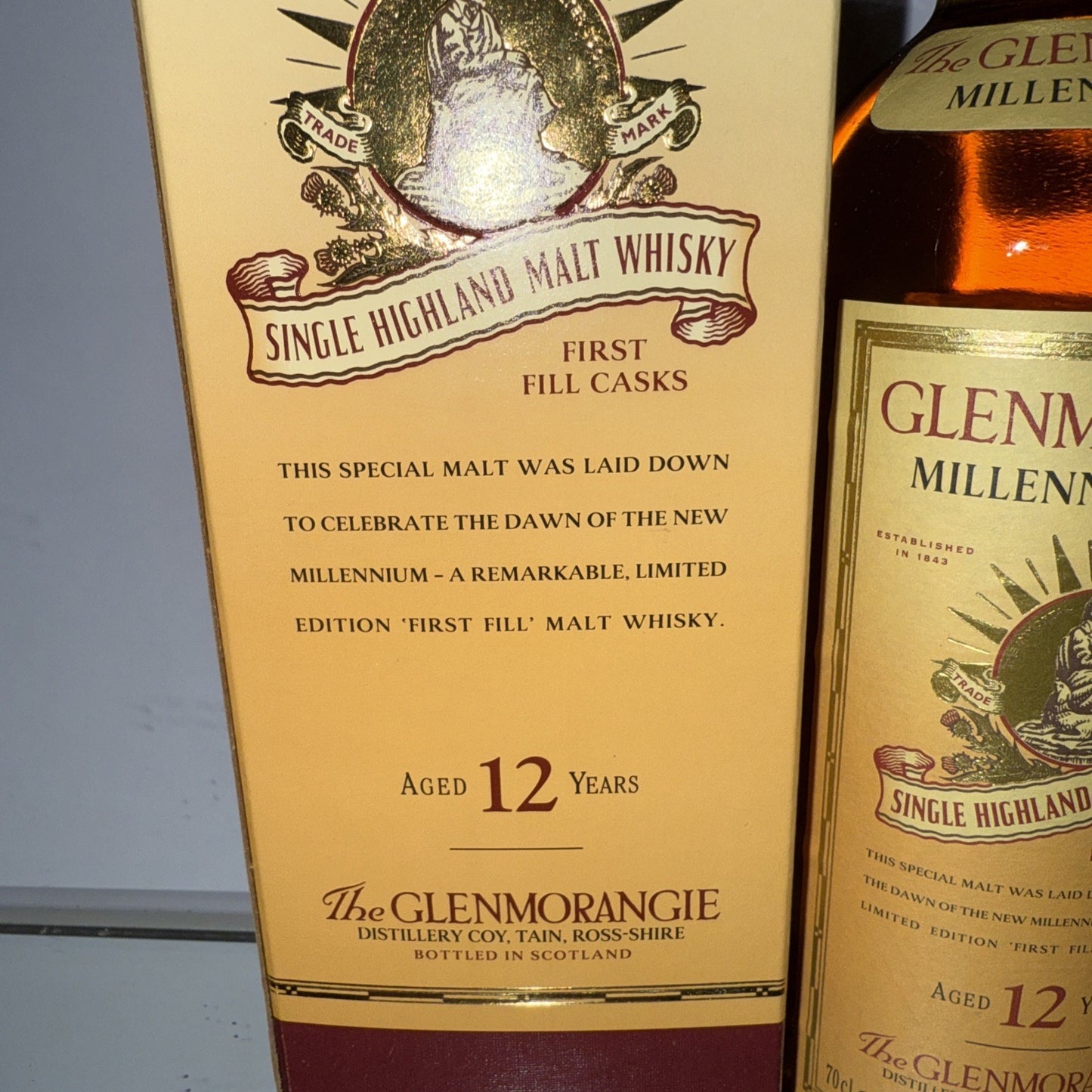 Glenmorangie 70cl Bottle of 12 year old 2000 Millennium single  malt