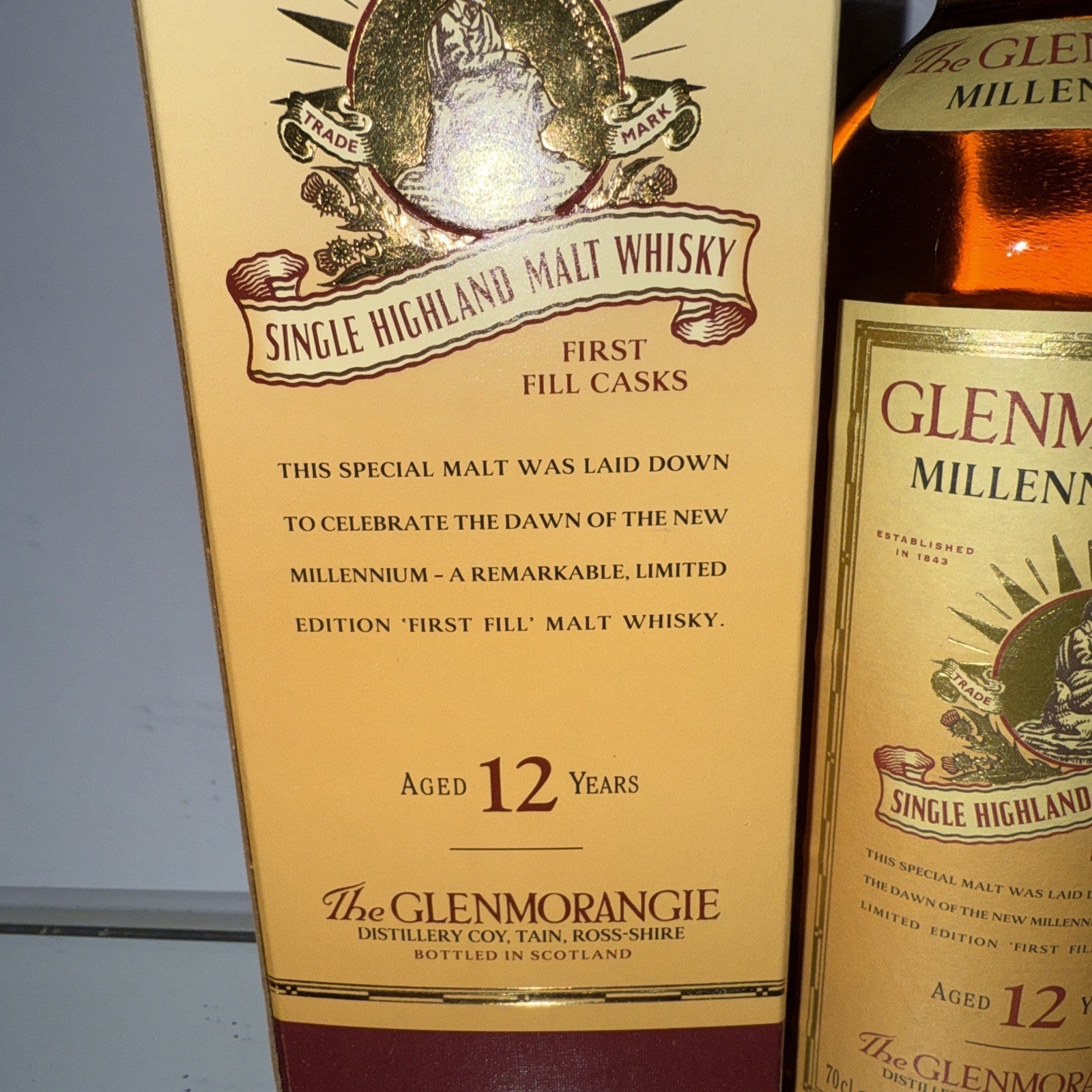 Glenmorangie 70cl Bottle of 12 year old 2000 Millennium single  malt