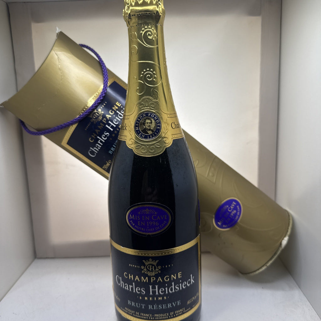 Charles Heidsieck Brut Reserve — Mis en Cave 1996 — Cellared — Tube — Mature