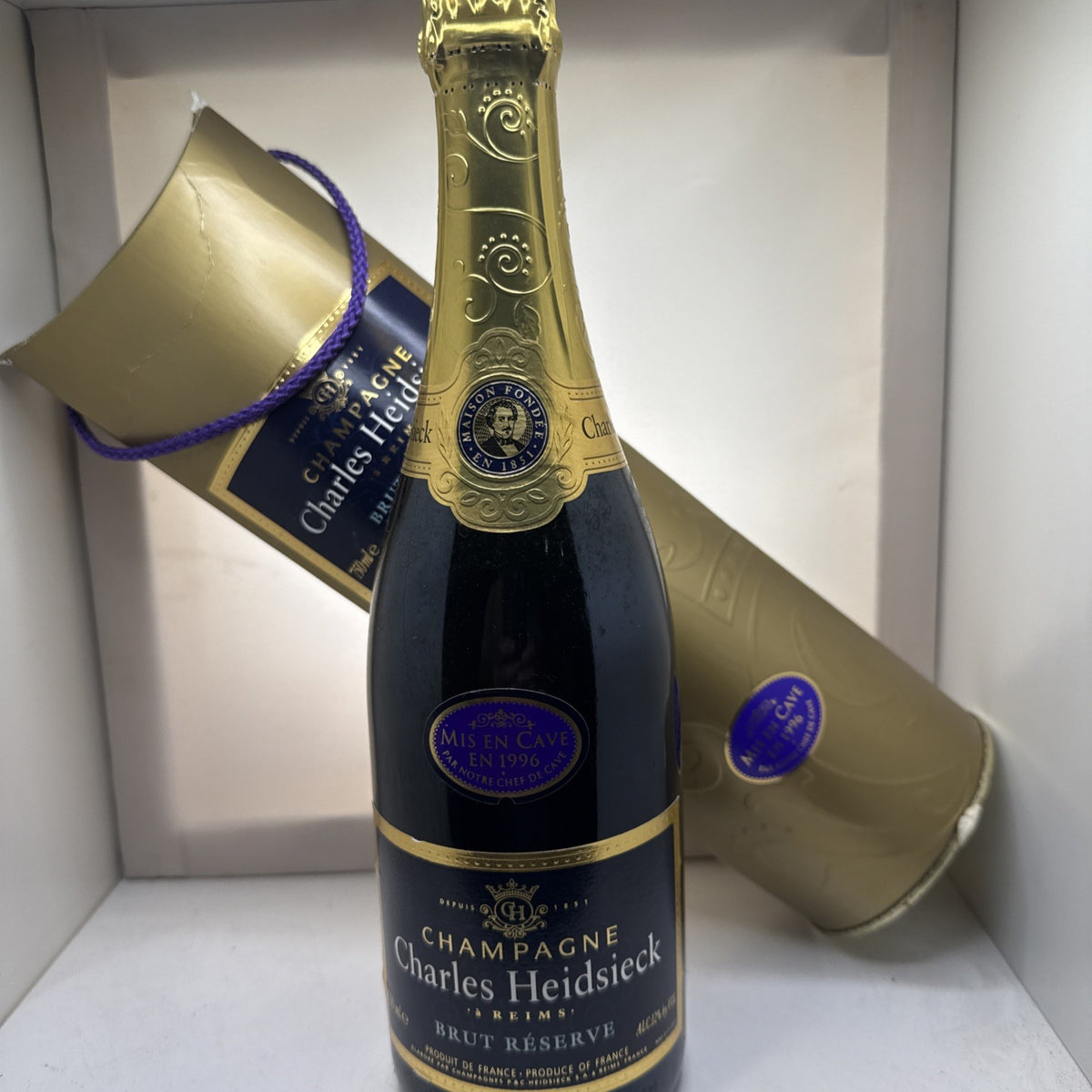 Charles Heidsieck Brut Reserve — Mis en Cave 1996 — Cellared — Tube — Mature