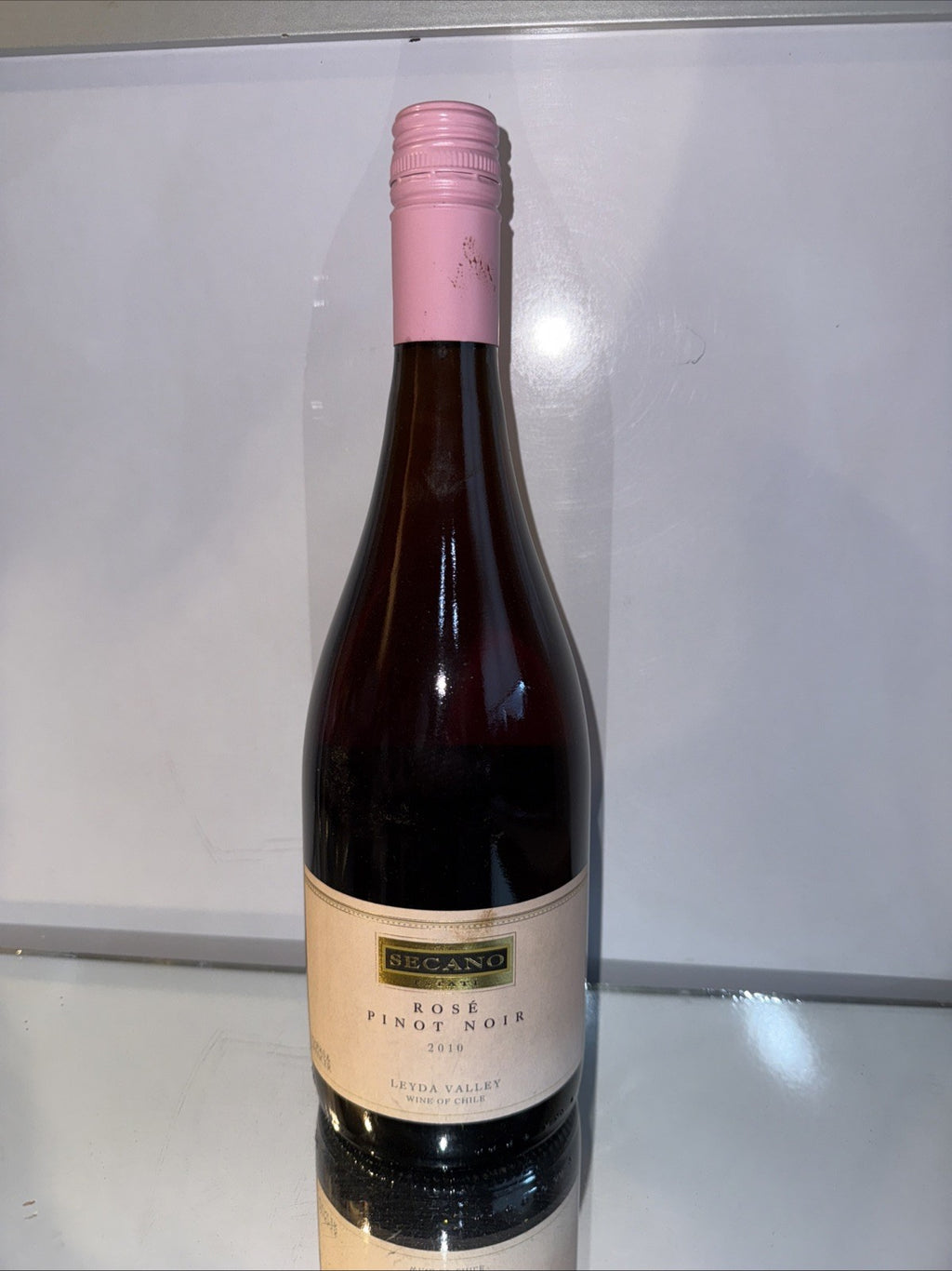 (750 ml) bottle of Secano Pinot Noir Rosé 2010