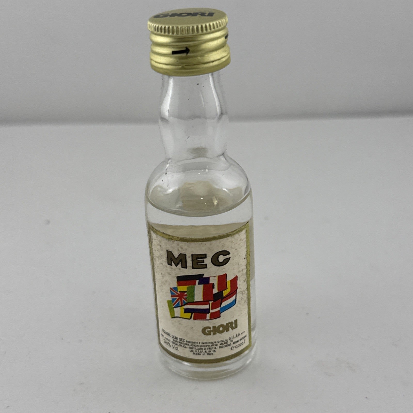 Vintage Giori MEG Italian Liqueur Miniature 20ml 1980s-90s