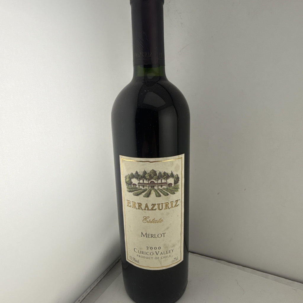2000 Errazuriz Estate Merlot 75cl Chilean red wine.