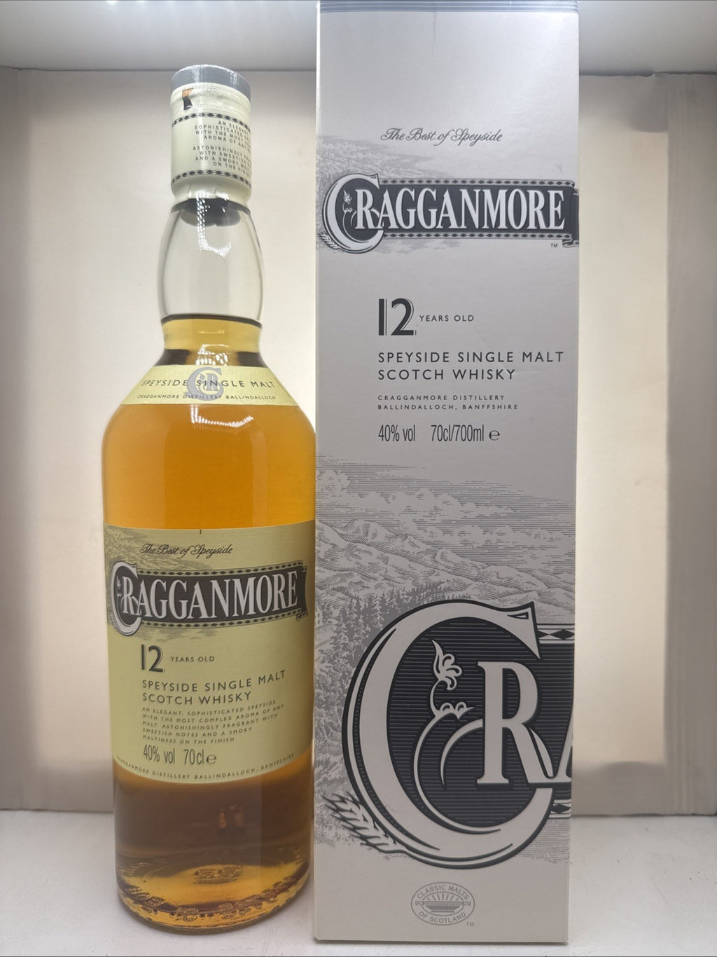 Cragganmore 12 Year Old Speyside Single Malt Whisky 70cl 40% Boxed
