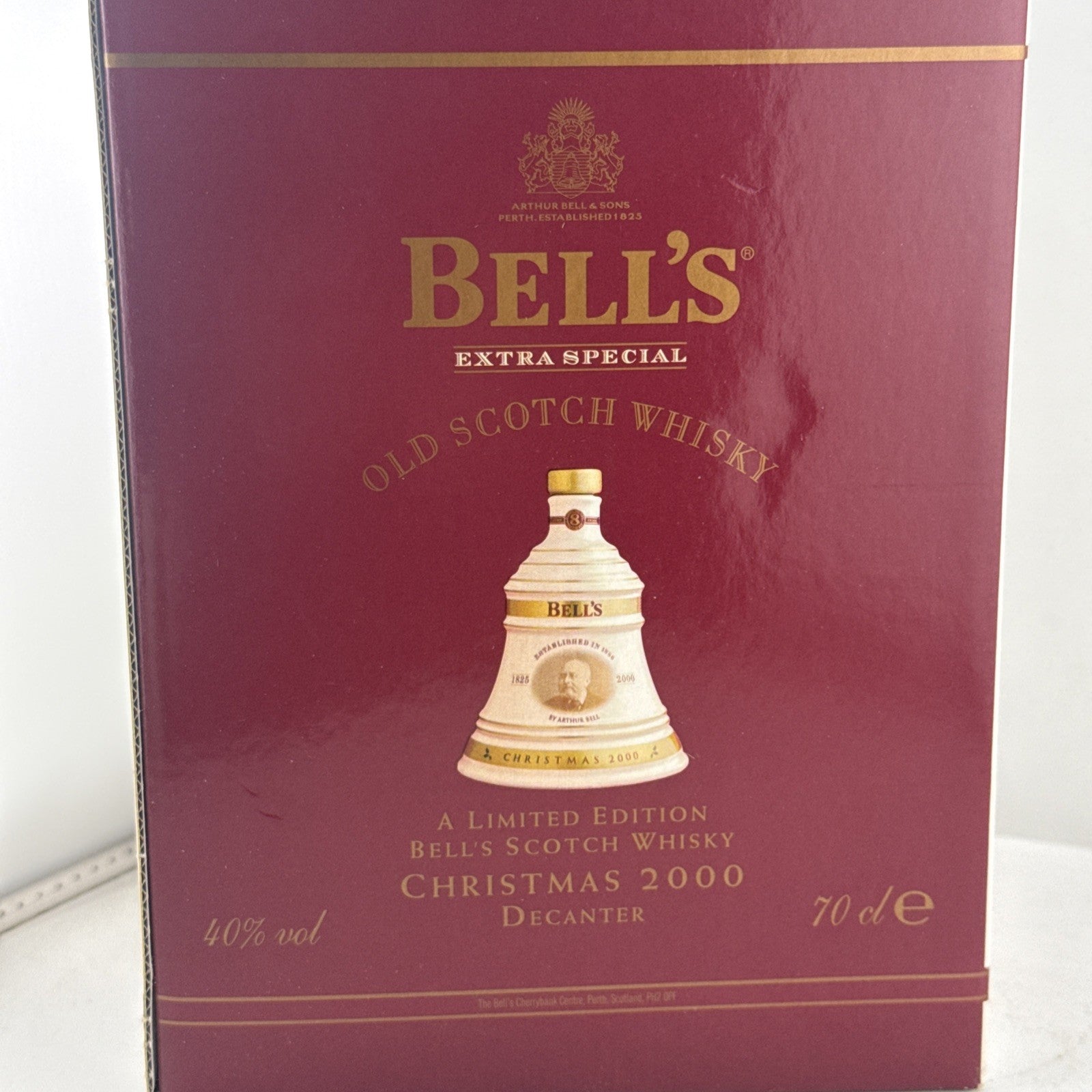 Bells Christmas 2000 Millennium Whisky Decanter 70cl Boxed