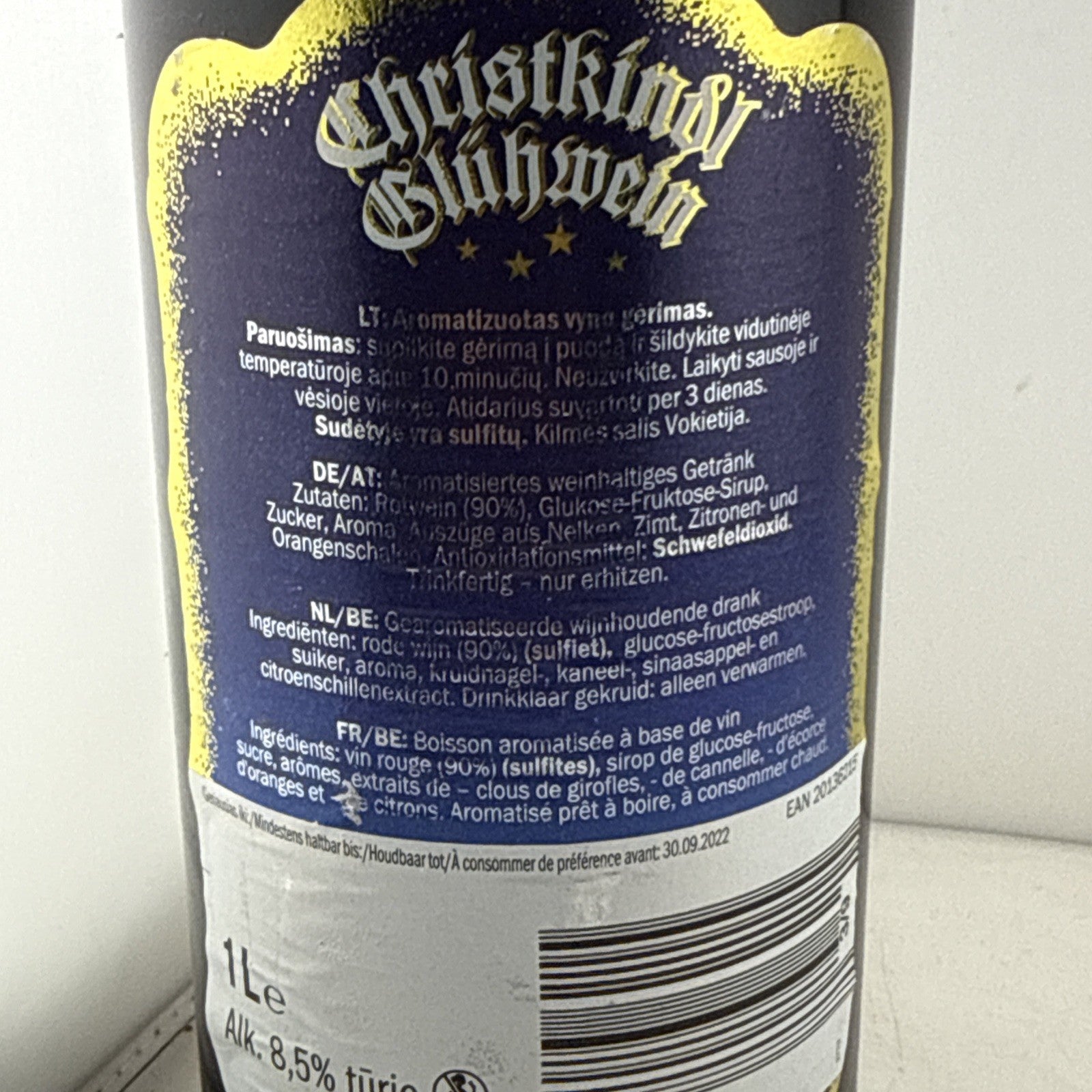 Christkindl Glühwein German Mulled Wine 1L 8.5% ( Maybe Out Of Date But Cool!)