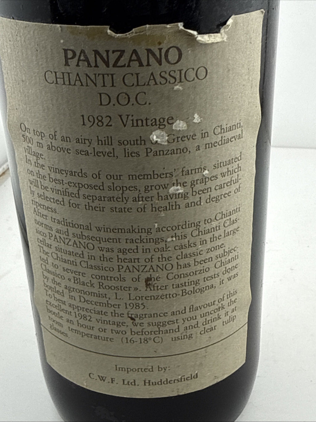 Panzano Chianti Classico DOC 1982 Castelli Del Grevepesa Italy 75cl