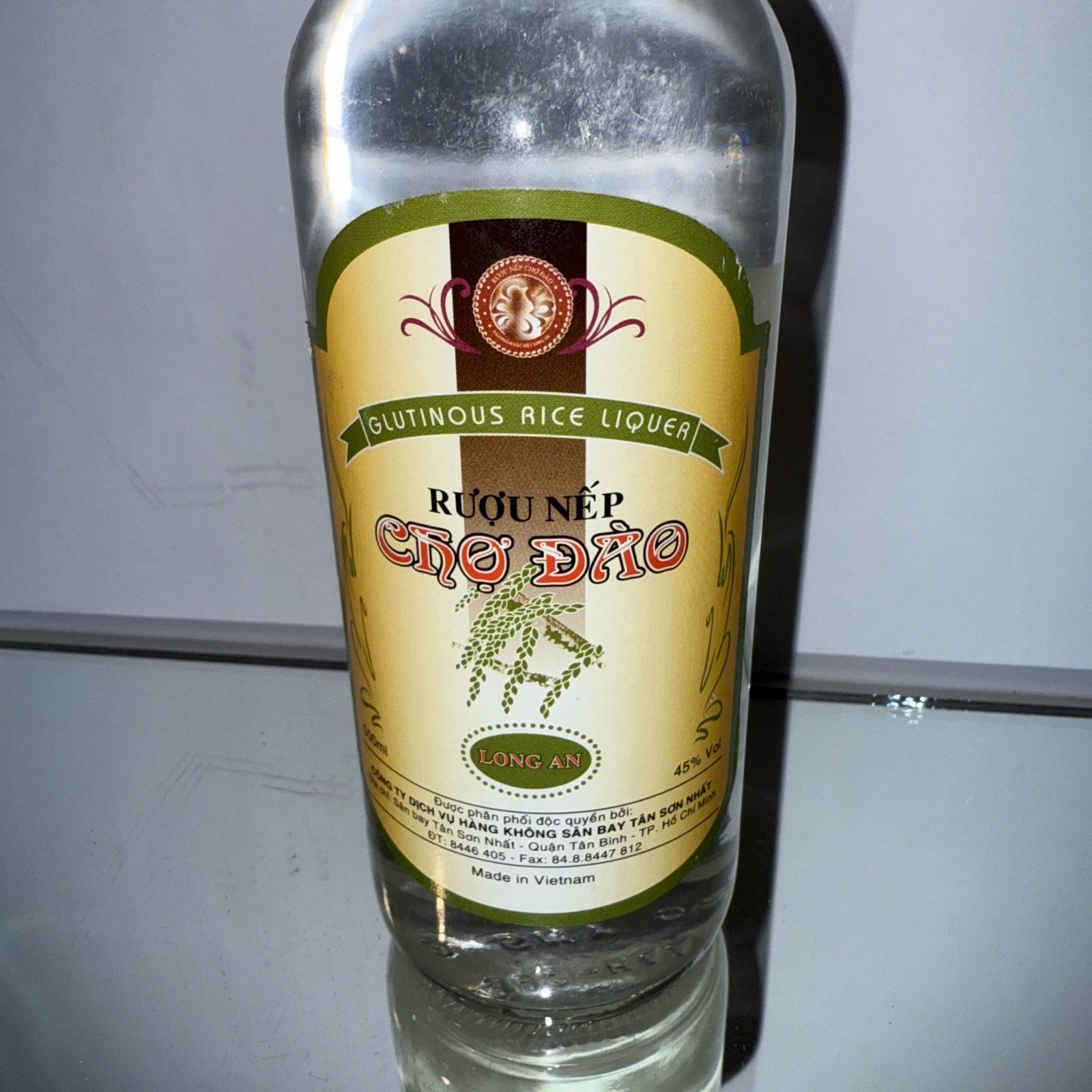 Rượu Nếp Cẩm Đảo (Glutinous Rice Liqueur) from Long An, Vietnam 45%