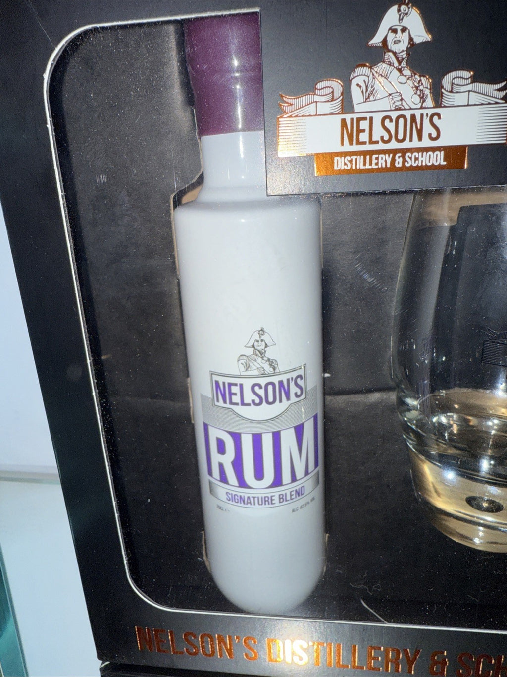 Nelson's Signature Blend Rum 20cl Gift Pack With Nelson's Tall Glass