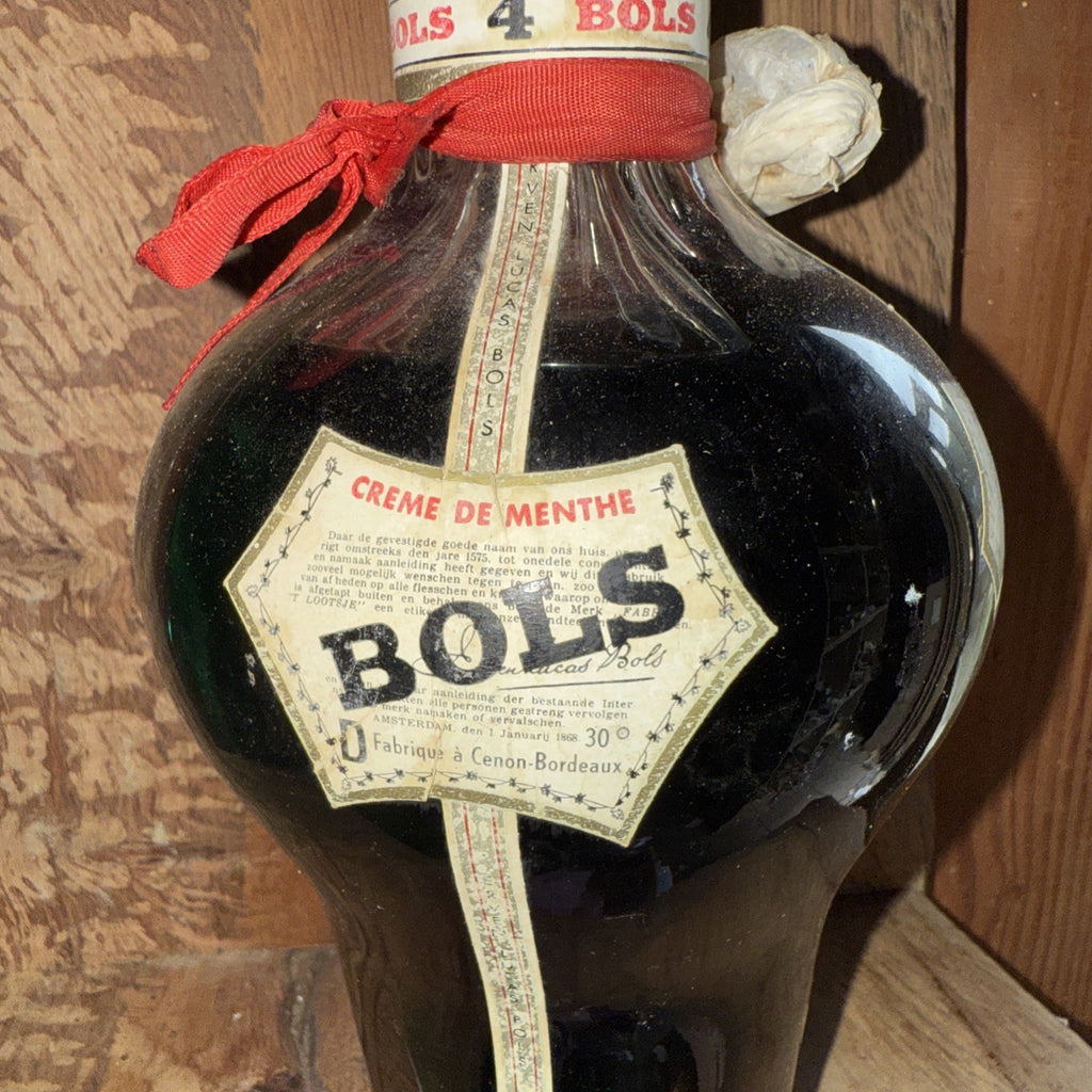 Bols 4 way 1950s creme de menthe, apricot brandy, cherry brandy, triple sec