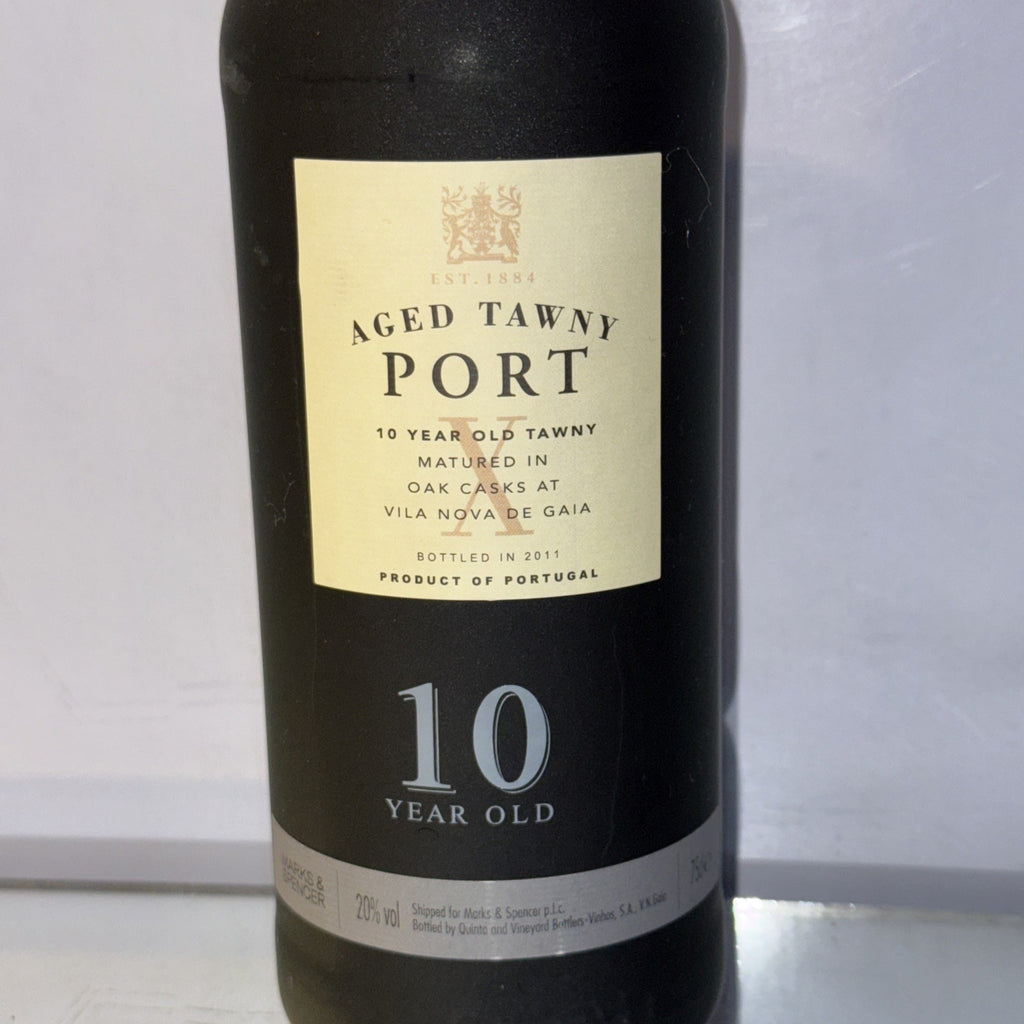 Marks & Spencer 10 Year Old Aged Tawny Port (75cl, 20% ABV)Made By Taylor's 2011