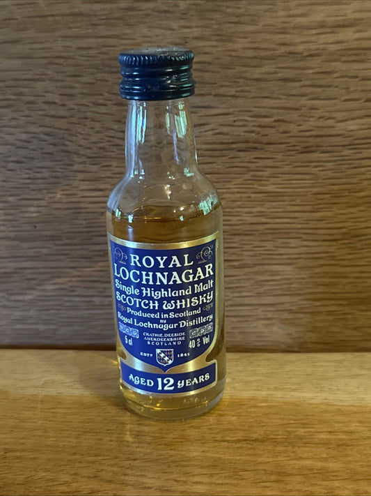 Royal Lochnager Scotch Whisky Miniature full 1990s