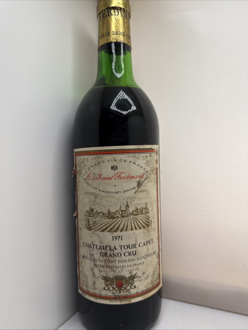 1971 Château La Tour Capet Saint-Émilion Grand Cru, 75cl