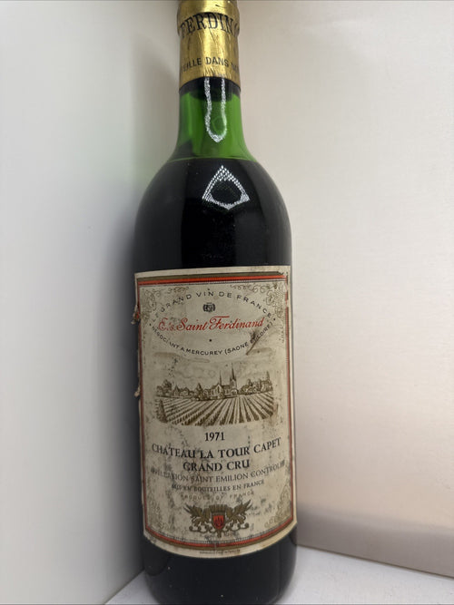 1971 Château La Tour Capet Saint-Émilion Grand Cru, 75cl