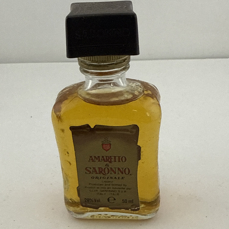 Vintage Amaretto di Saronno Originale Miniature 50ml 1980s-90s