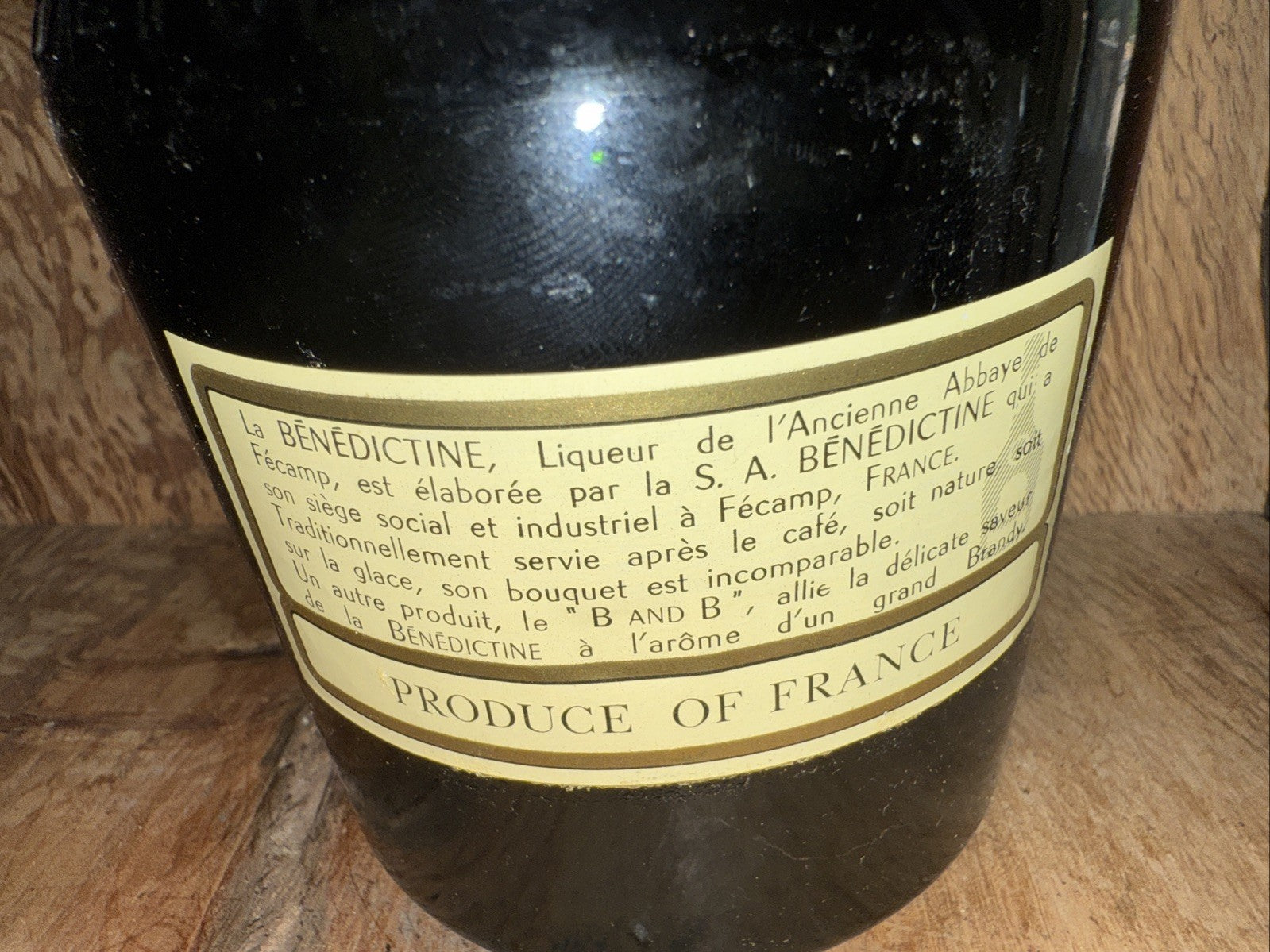 Dom Benedictine 26.6 Fl Oz 43% Bottled 1970s Vintage Matured