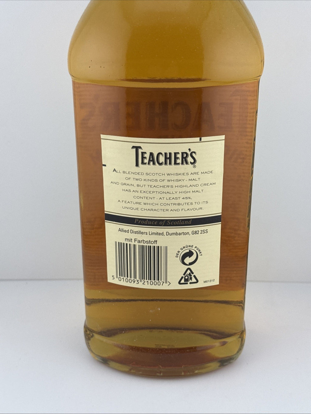 Teachers Highland Cream Whisky Late 90s Bottled 1L