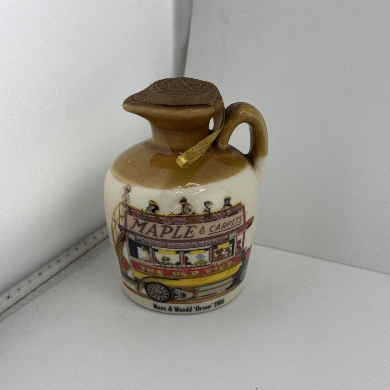 Hardysfare Berwick Pottery Whisky Jug Moss & Wood Orion 1905 Full Sealed