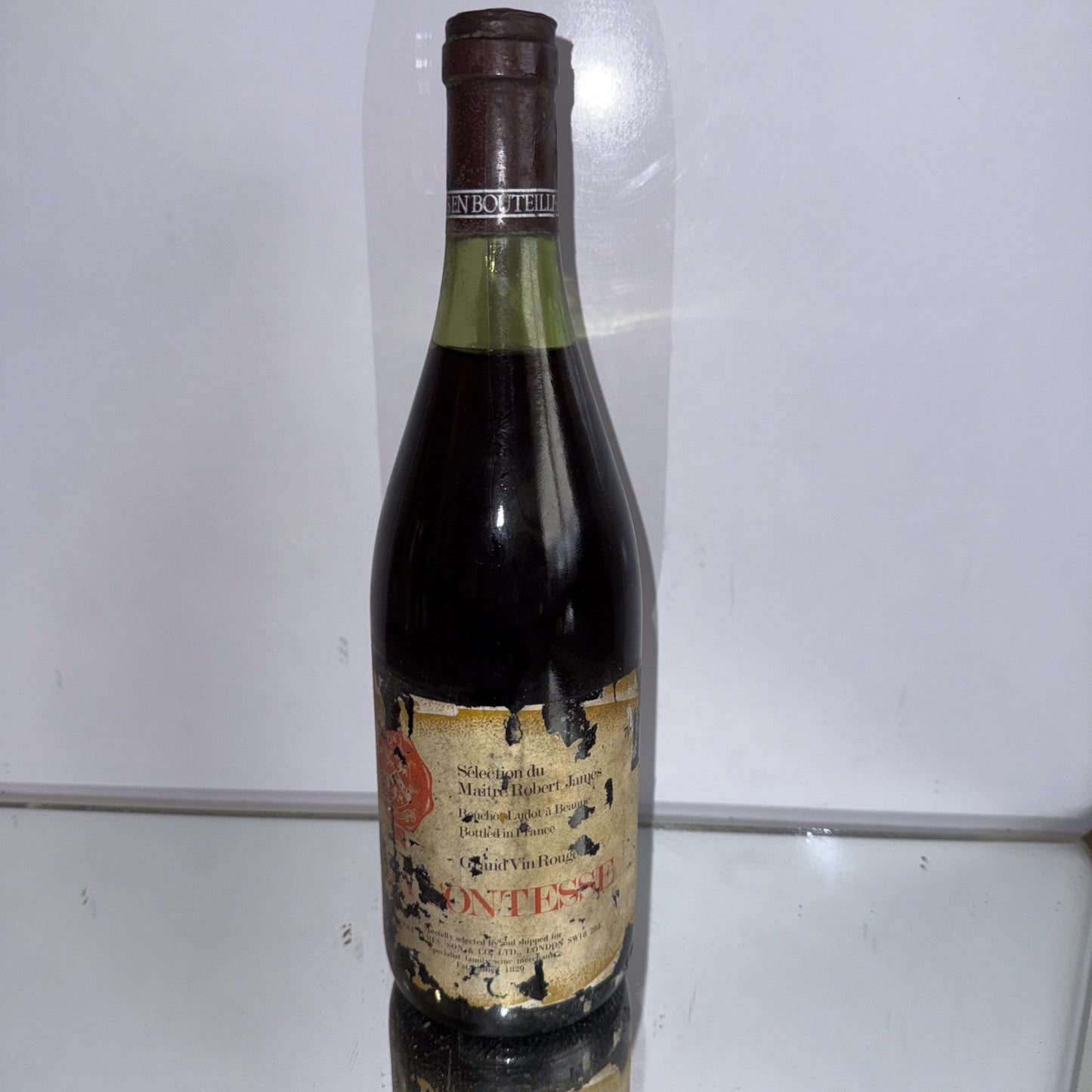Grand Vin Rouge Comtesse Approx 1970 Bourgogne French Red