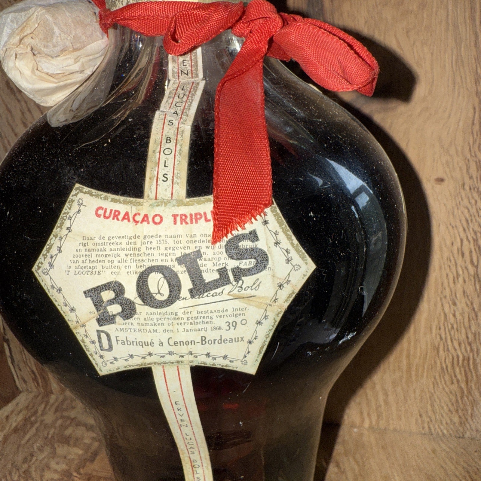 Bols 4 way 1950s creme de menthe, apricot brandy, cherry brandy, triple sec