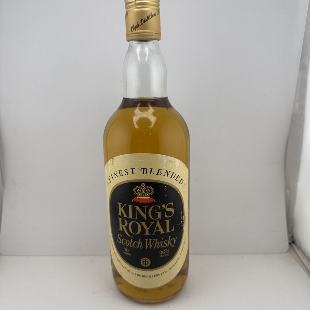 King's Royal Scotch (26 2/3 fl.oz); label style dates to the late 1960s.