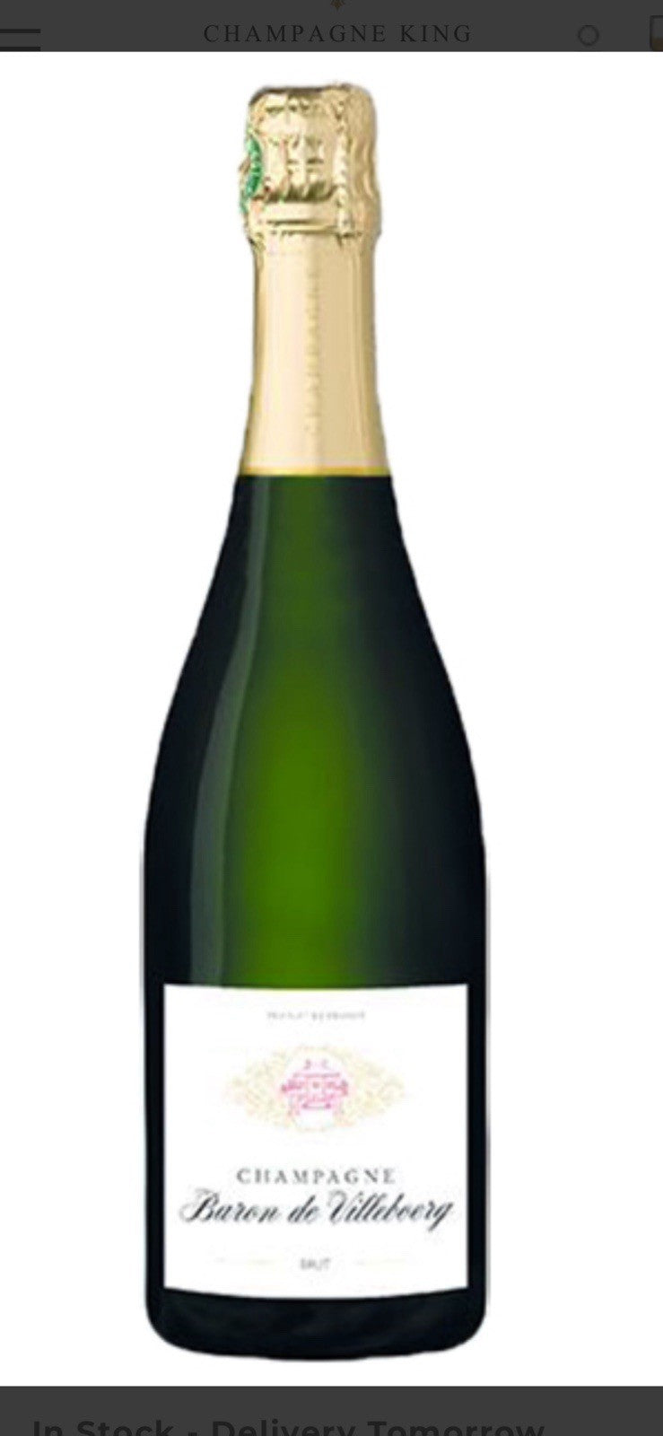 Baron de Villeboerg brut champagne 75cl