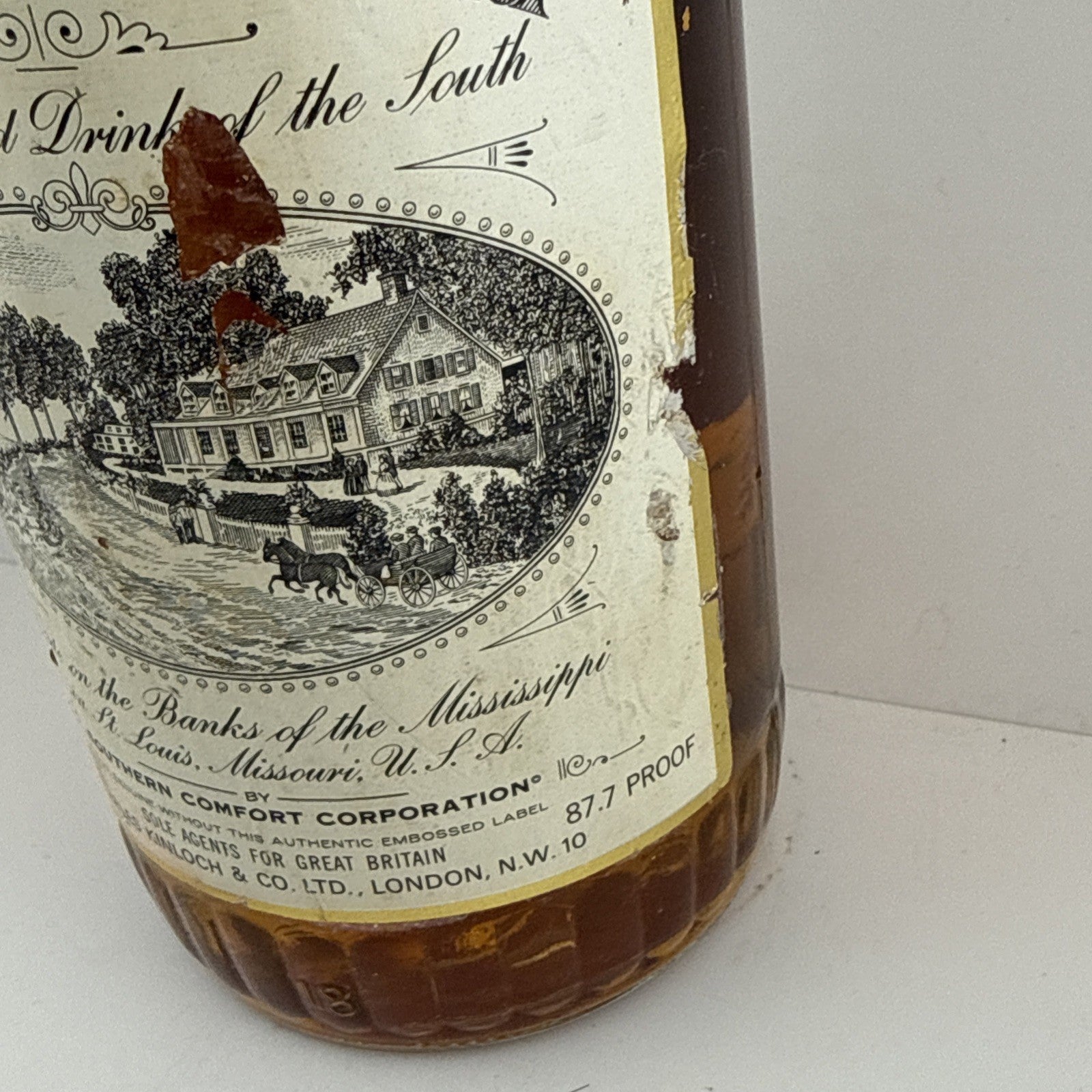 Southern Comfort 87.7 Proof – Pre-Metric UK Import, c.1960s