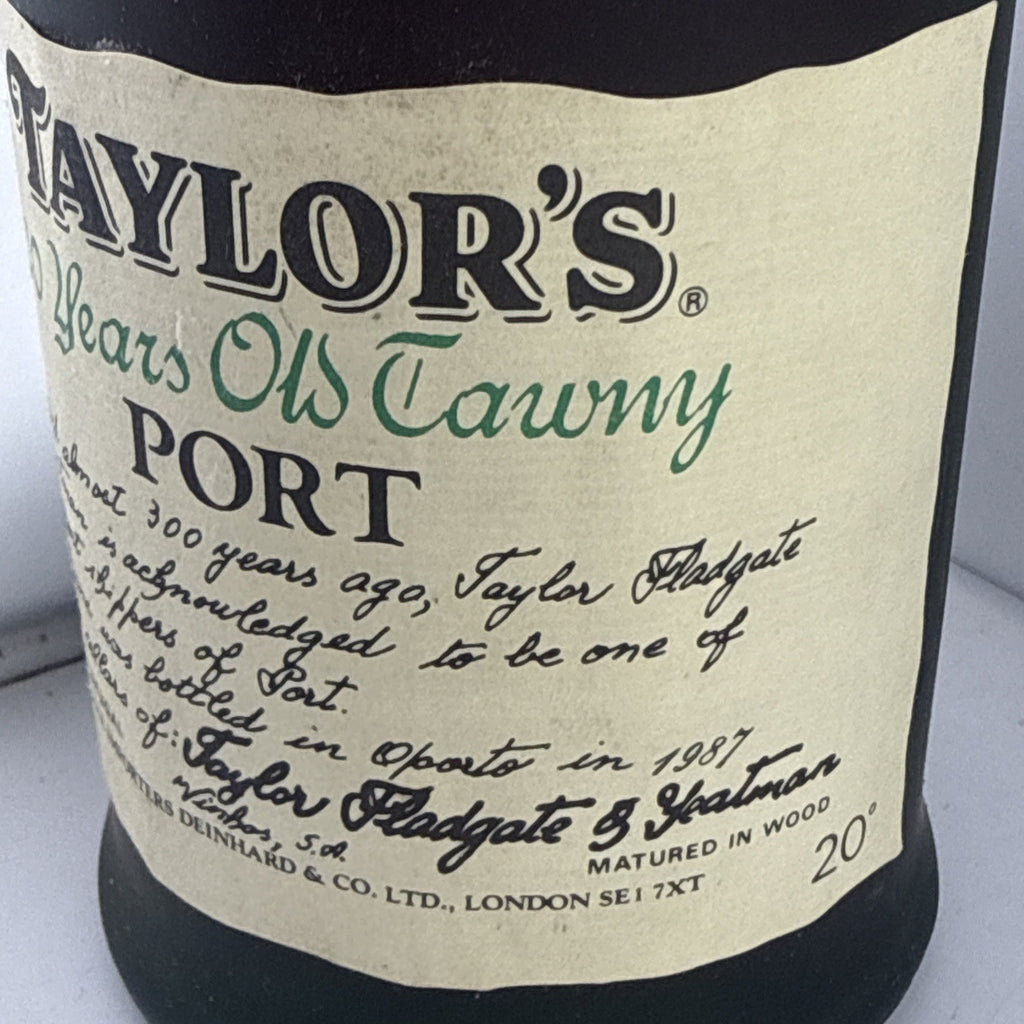 Taylor’s 20 Year Old Tawny Port Bottled 1987 20% Old Bottle