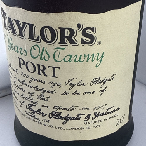 Taylor’s 20 Year Old Tawny Port Bottled 1987 20% Old Bottle