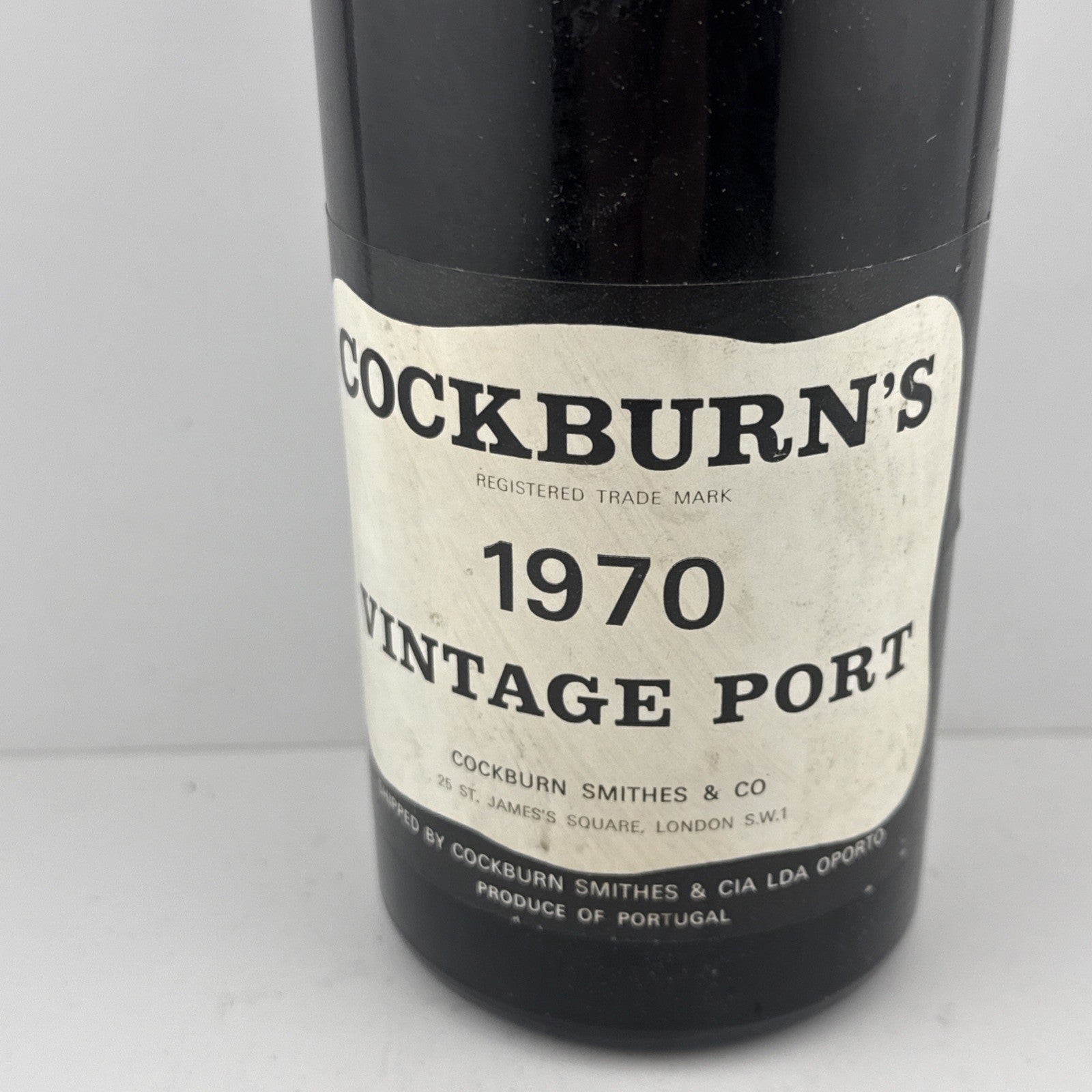 1970 Cockburn’s Vintage Port; bottled in the early 1970s.