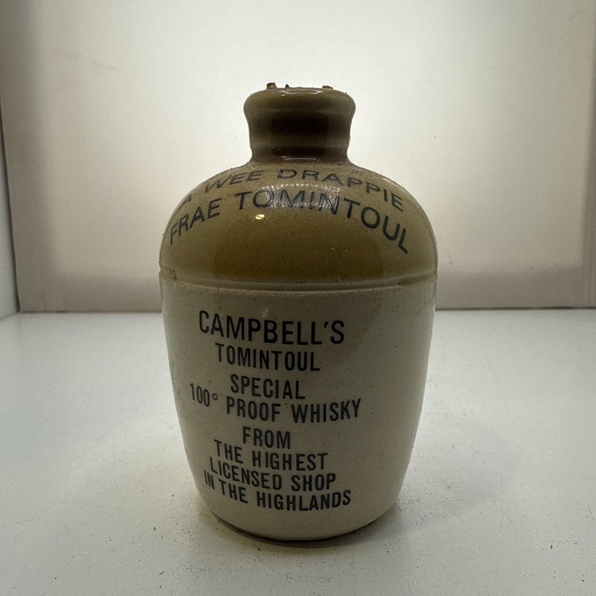 ✅ Campbell's Tomintoul — Empty Stone Jug