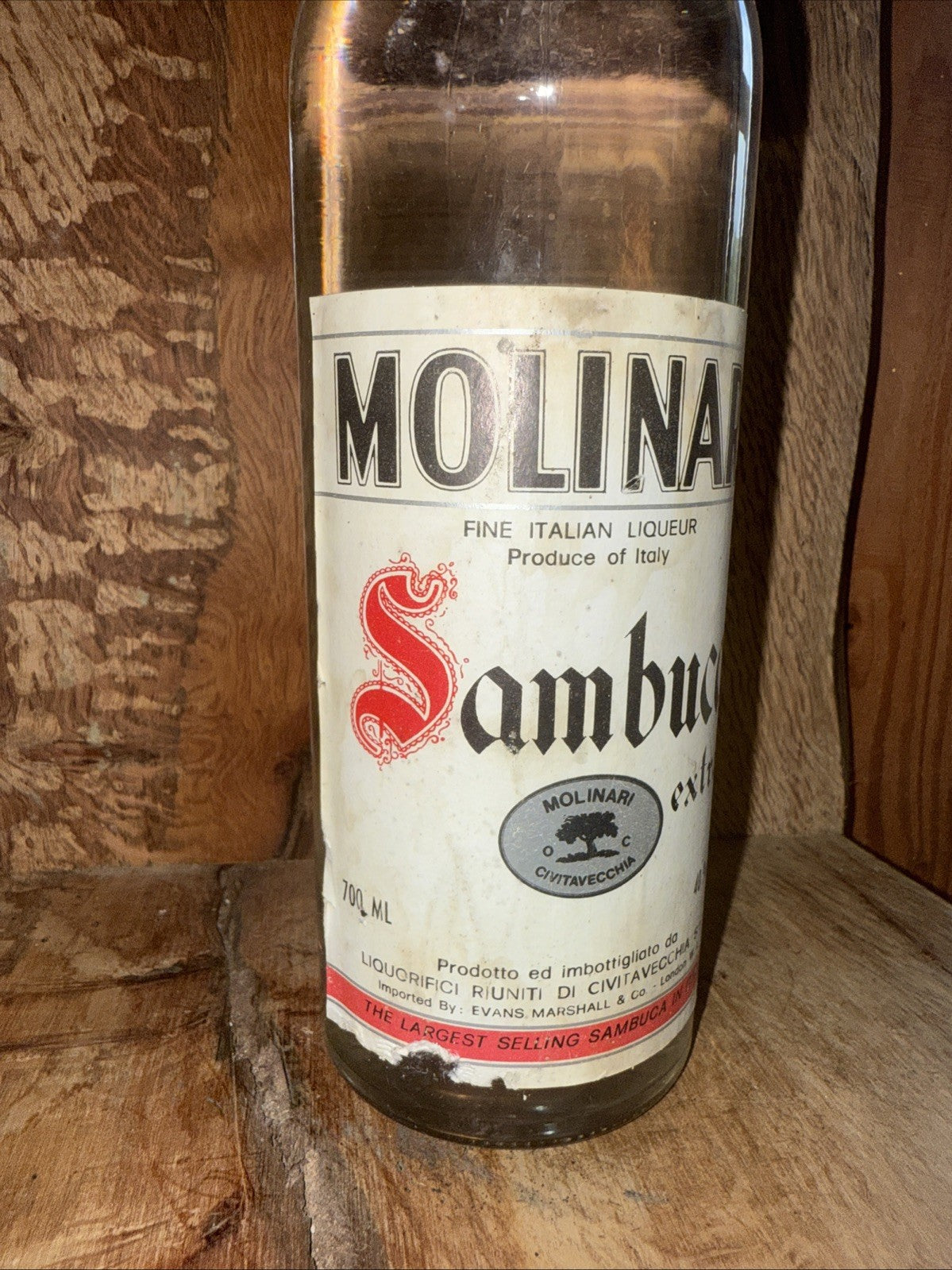 Molinari 70Cl Bottle Of Sambuca ( Bottled 1970s)