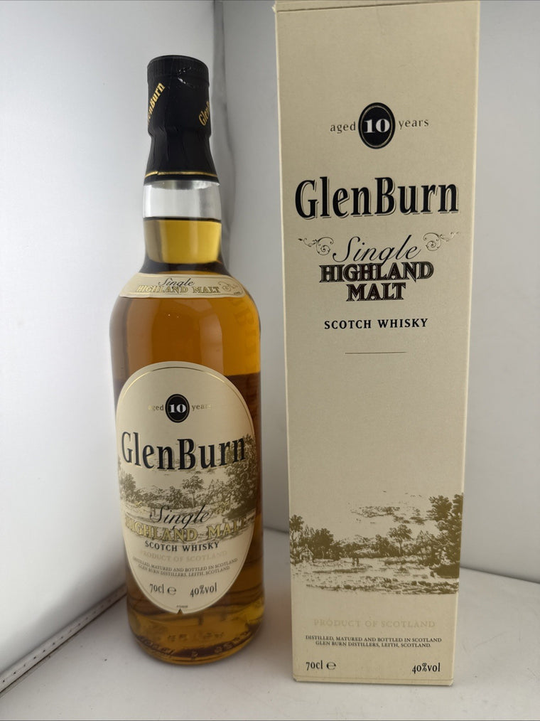 Glen Burn 10 Year Old 1990s Highland Malt Whisky 70cl 40% Boxed