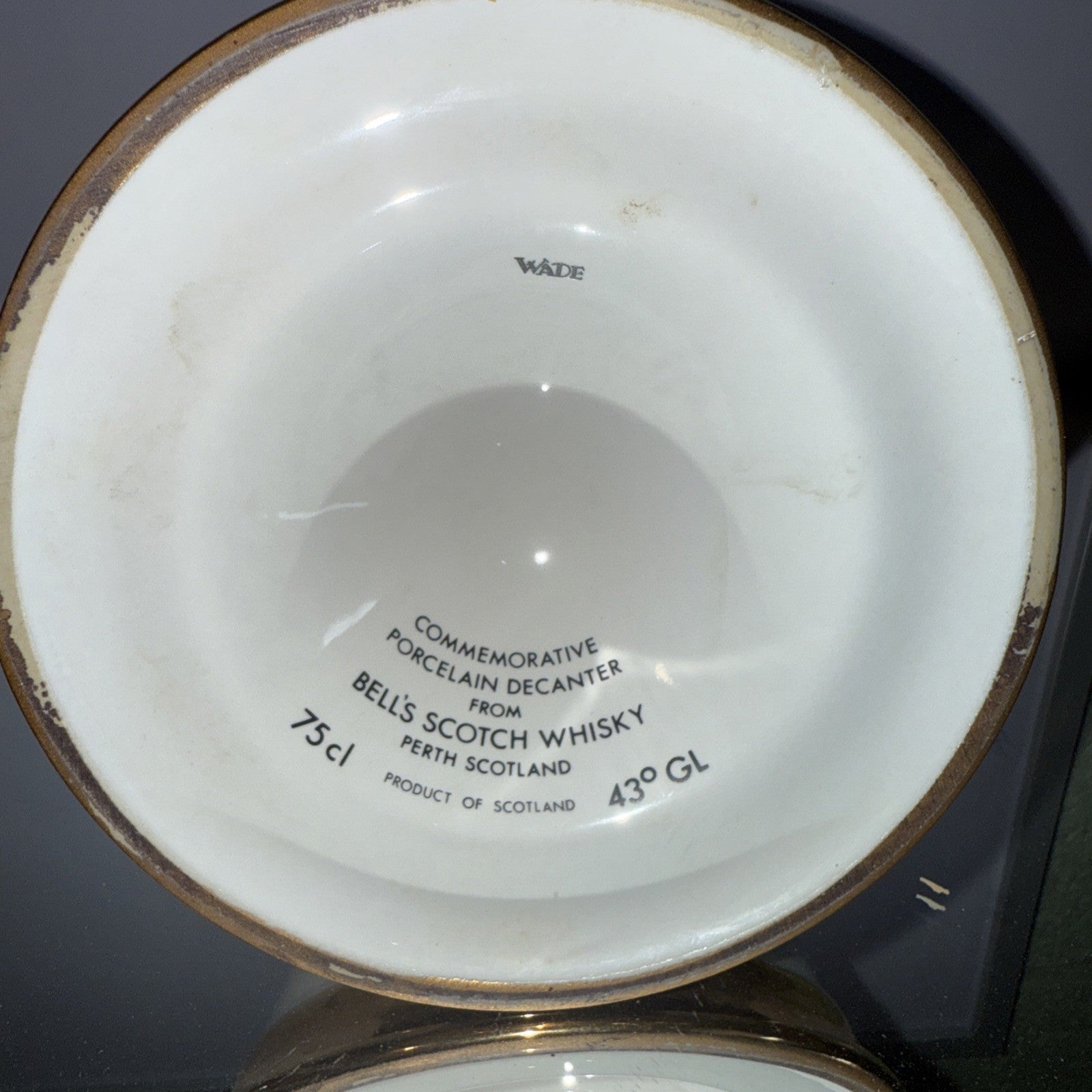 FULL decanter of Bells Whisky 75cl Bottled 1986 royal vintage matured