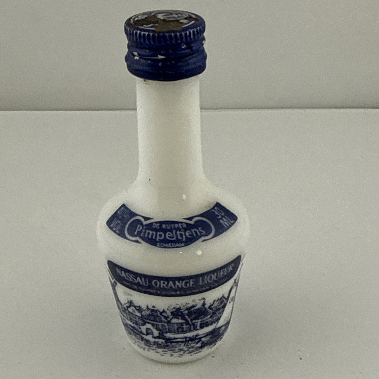 De Kuyper Pimpeltjes Nassau Orange Miniature 50ml Delft Bottle 1970s