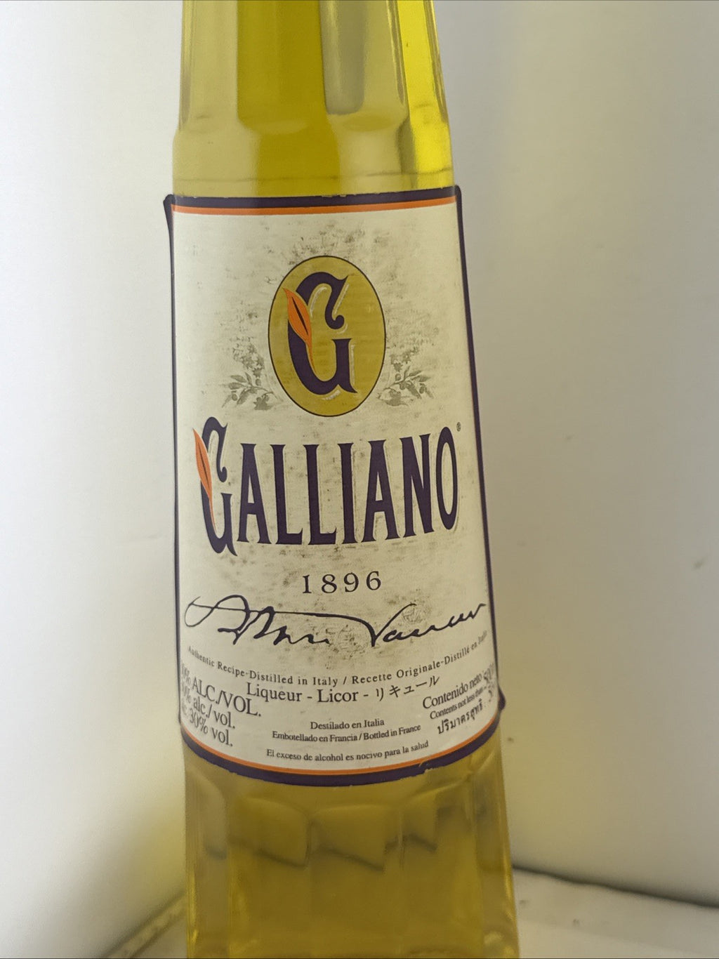 Vintage Galliano 1896 Italian Herbal Liqueur 50cl 30%
