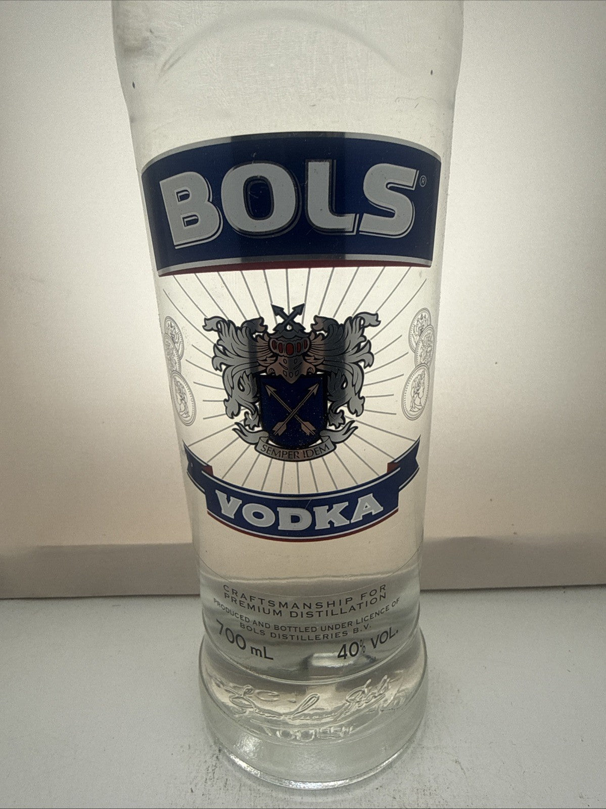 Bols Vodka — Tall Vintage Bottle — c.1990s — 70cl, 40% ABV