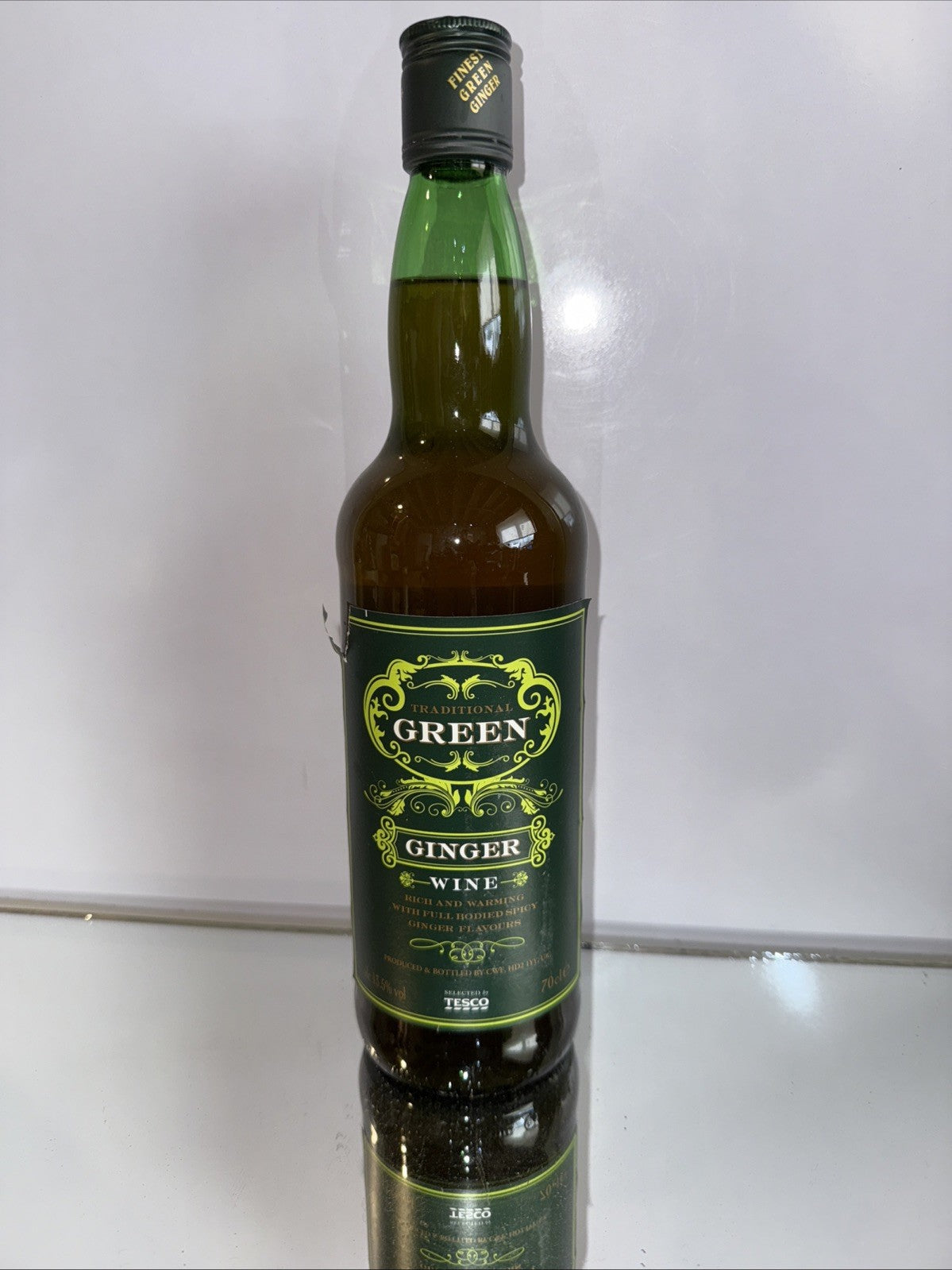Tesco Green ginger wine