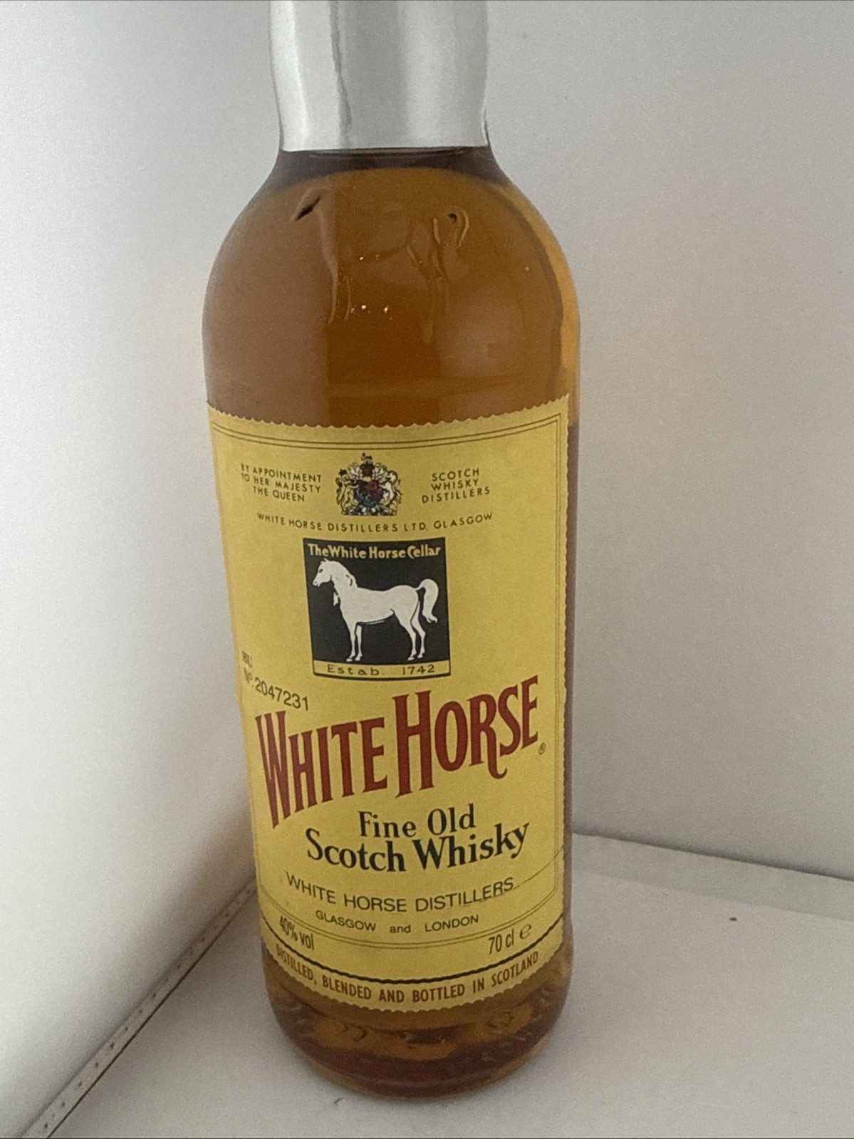 White Horse Fine Old Scotch Whisky 70cl 40% 1990s Blend Full Bottle