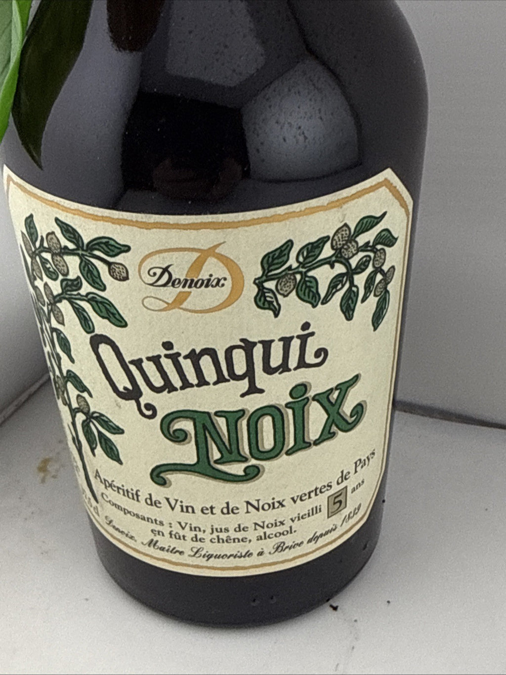 Denoix Quinqui Noix French Walnut Aperitif 75cl Old Bottling Full 1980s