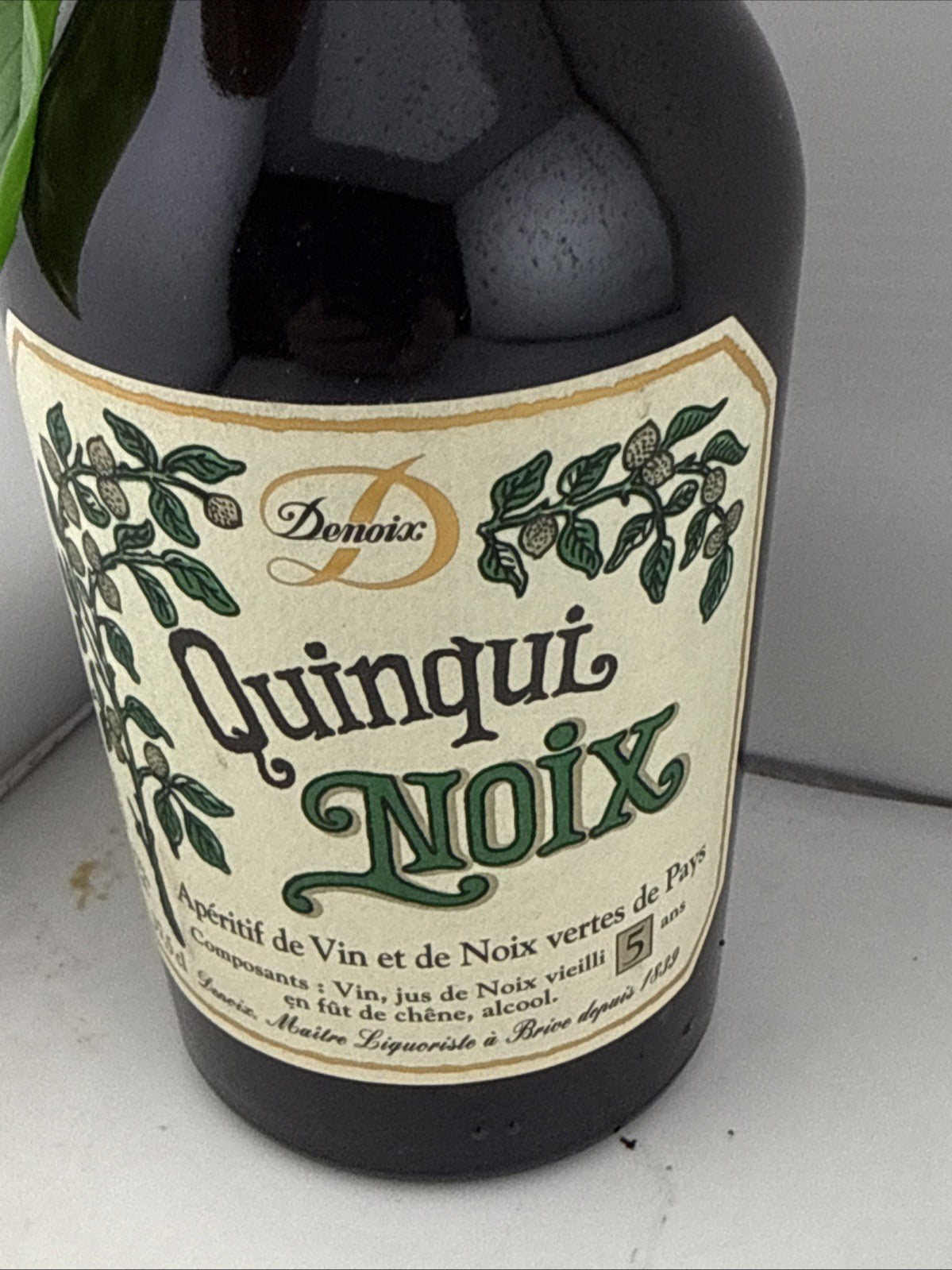 Denoix Quinqui Noix French Walnut Aperitif 75cl Old Bottling Full 1980s