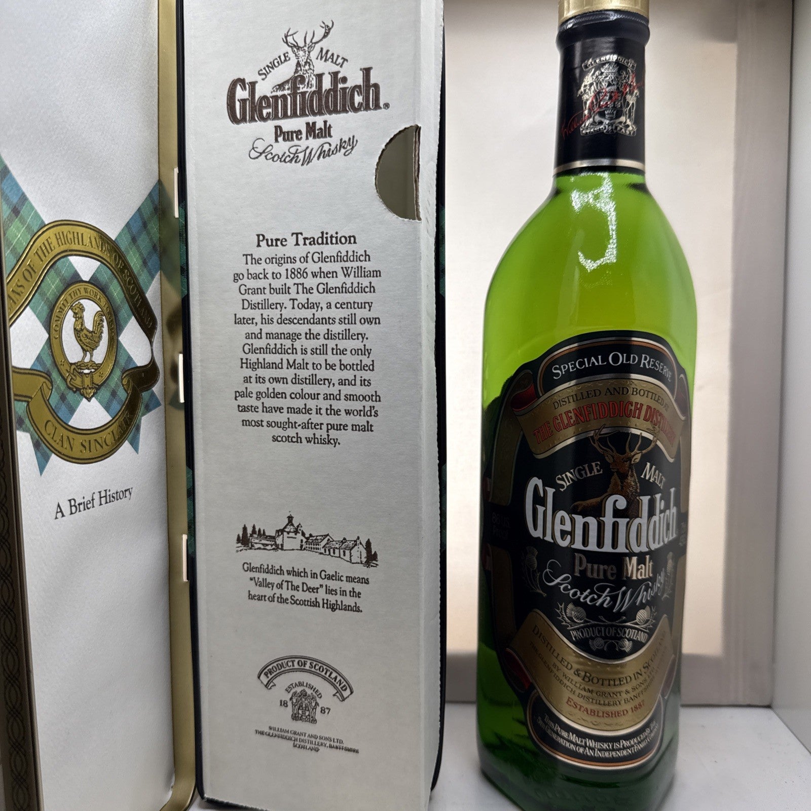 Glenfiddich Special Old Reserve Clan Sinclair 1990s Single Malt Boxed 43%abv
