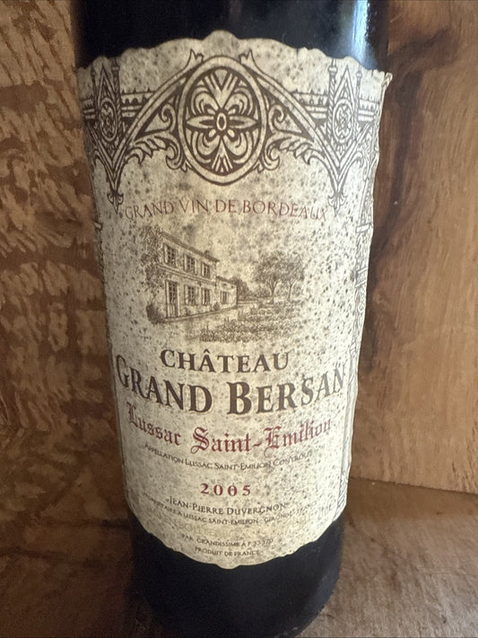 chateau grand bersan 2005 lusac st emilion