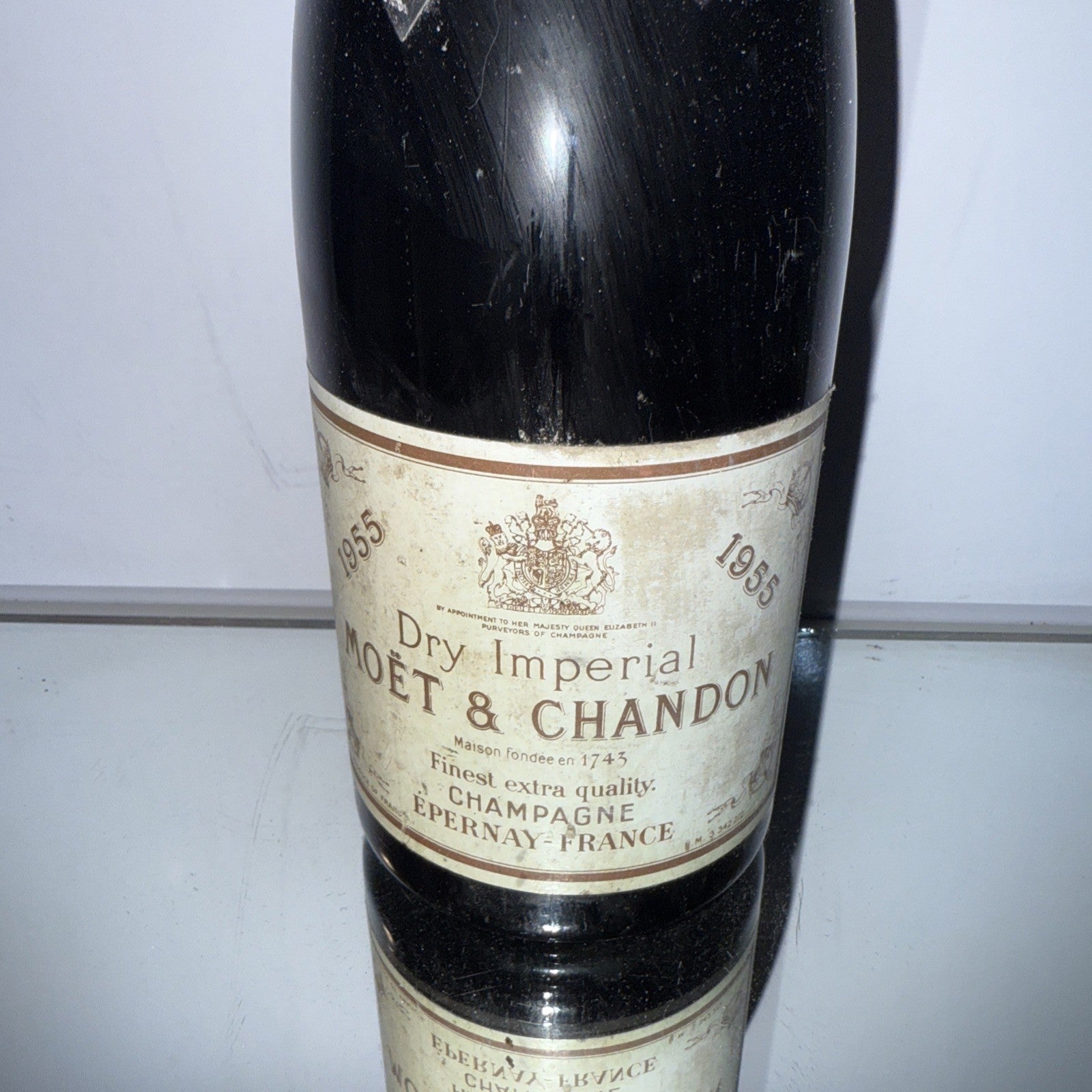 1955 Moët & Chandon Dry Impérial Cellar Stored On It's Side
