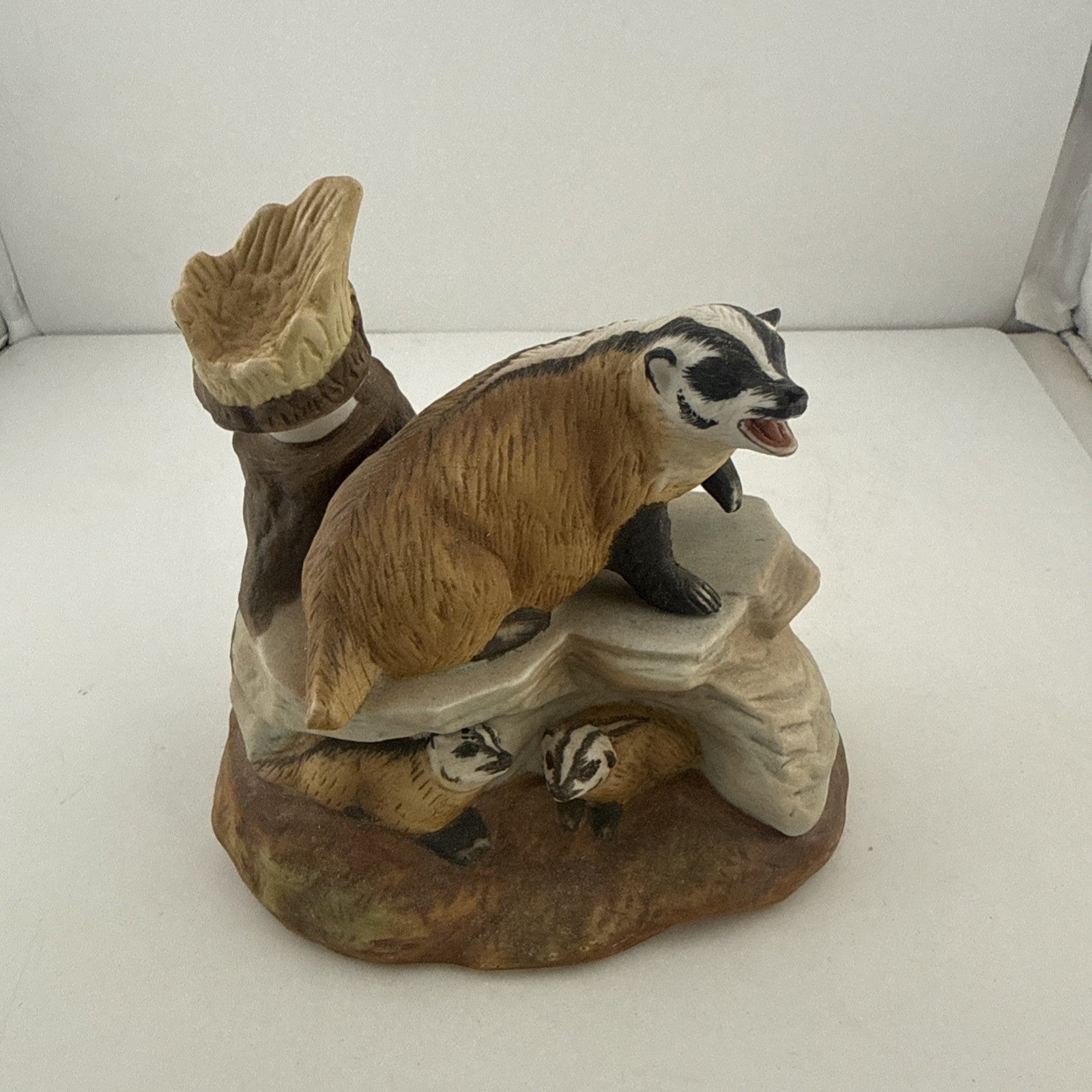 Vintage Ski Country Badger Mini Limited Edition 1980 Ceramic Decanter Container