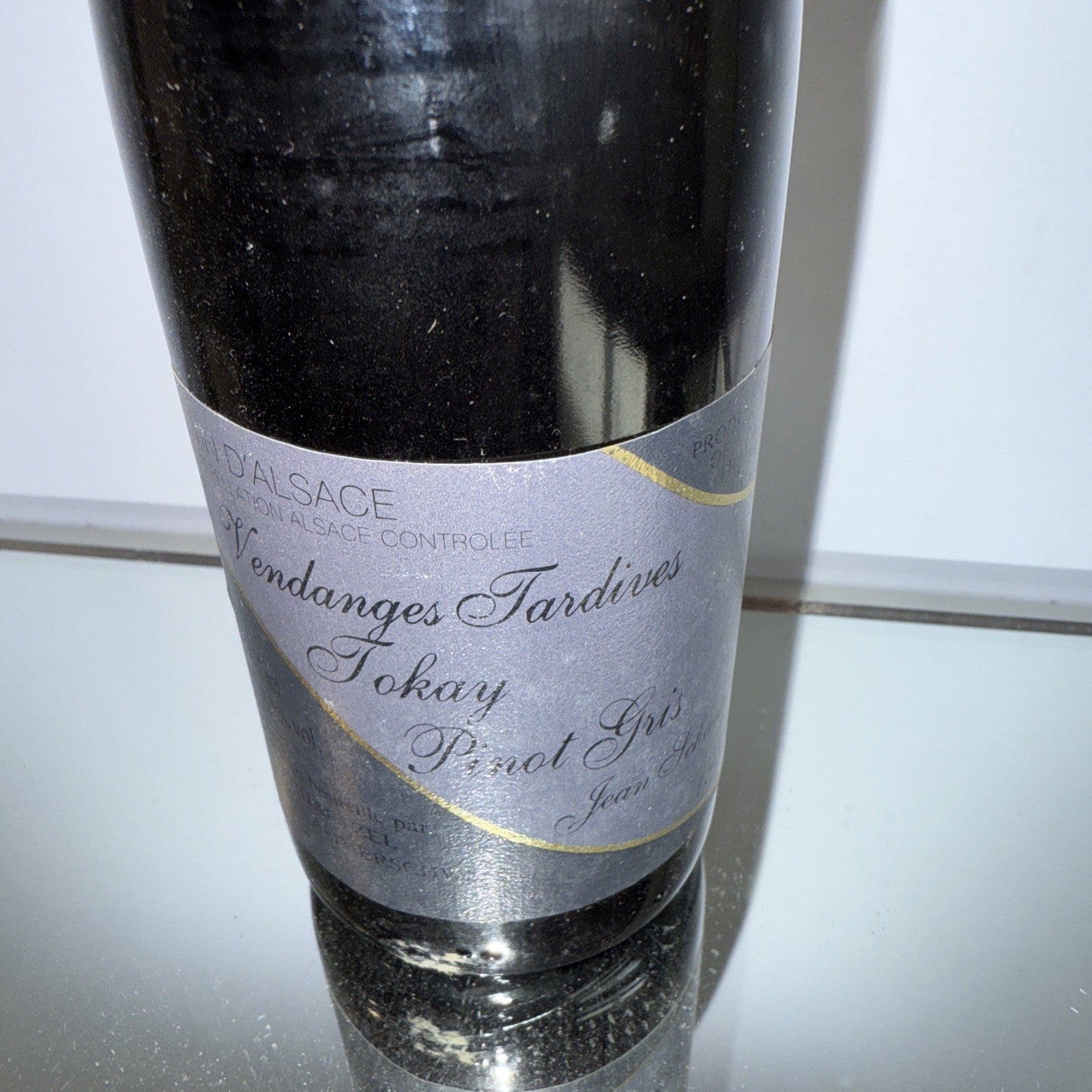 Tardives Tokay Pinot Gris from Jean Schaeffer produced 1989 Vintage